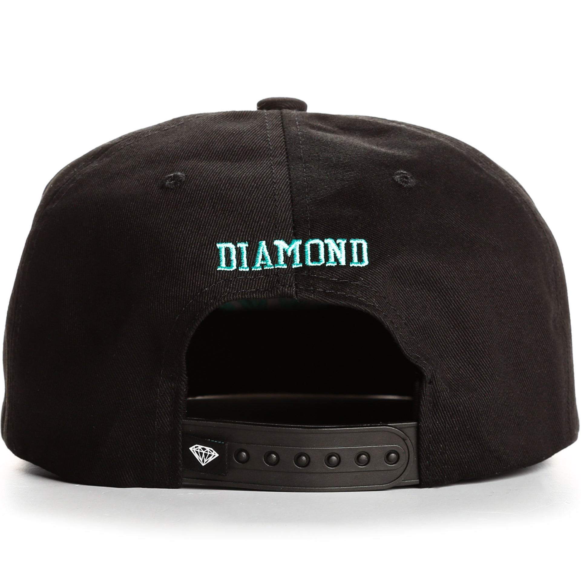 Diamond Brilliant Deconstructed Snapback Hat - Black | Trendy Unisex Baseball Cap for Streetwear & Casual Outfits