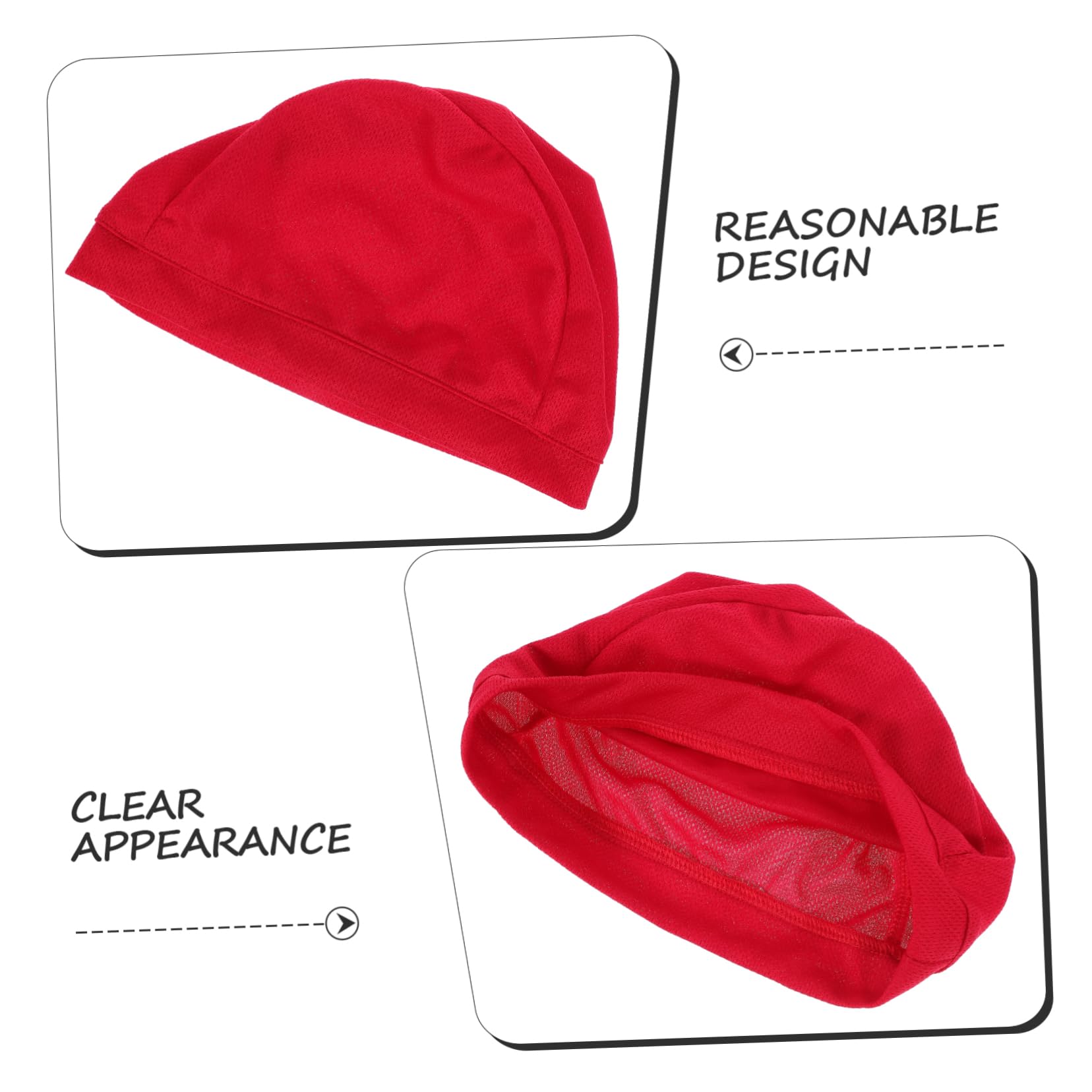 Toddmomy Unisex Cycling Helmet Liner - Breathable Protective Inner Cap for Motorcycle & Bike Helmets (Red) - Perfect for Commuting, Road Cycling & Outdoor Sports