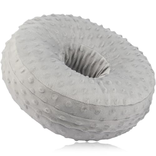 Minky Dot Light Gray + Washable Cover