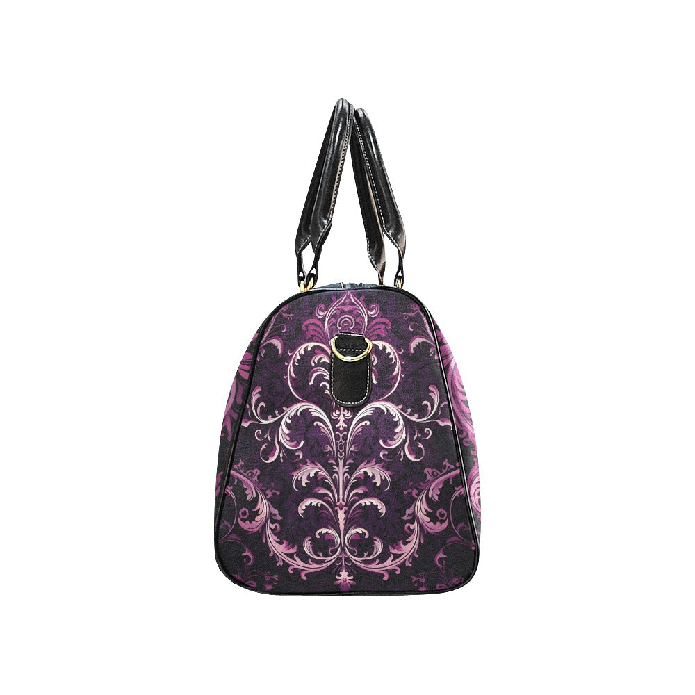 Gothic Purple Large Travel Bag for Women - Stylish Durable Carry-On Luggage for Airplane, Weekend Trips & Vacation