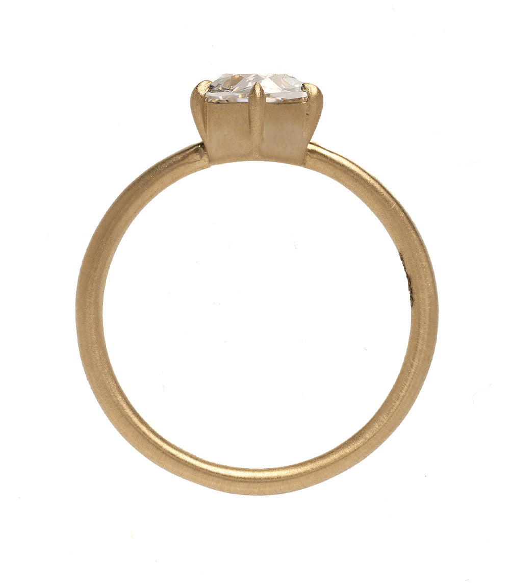 1.5 Carat Lab Grown Hexagon Diamond Engagement Ring for Women - Unique Wedding Band, Anniversary Gift, Proposal Jewelry - Perfect for Romantic Proposals & Special Occasions