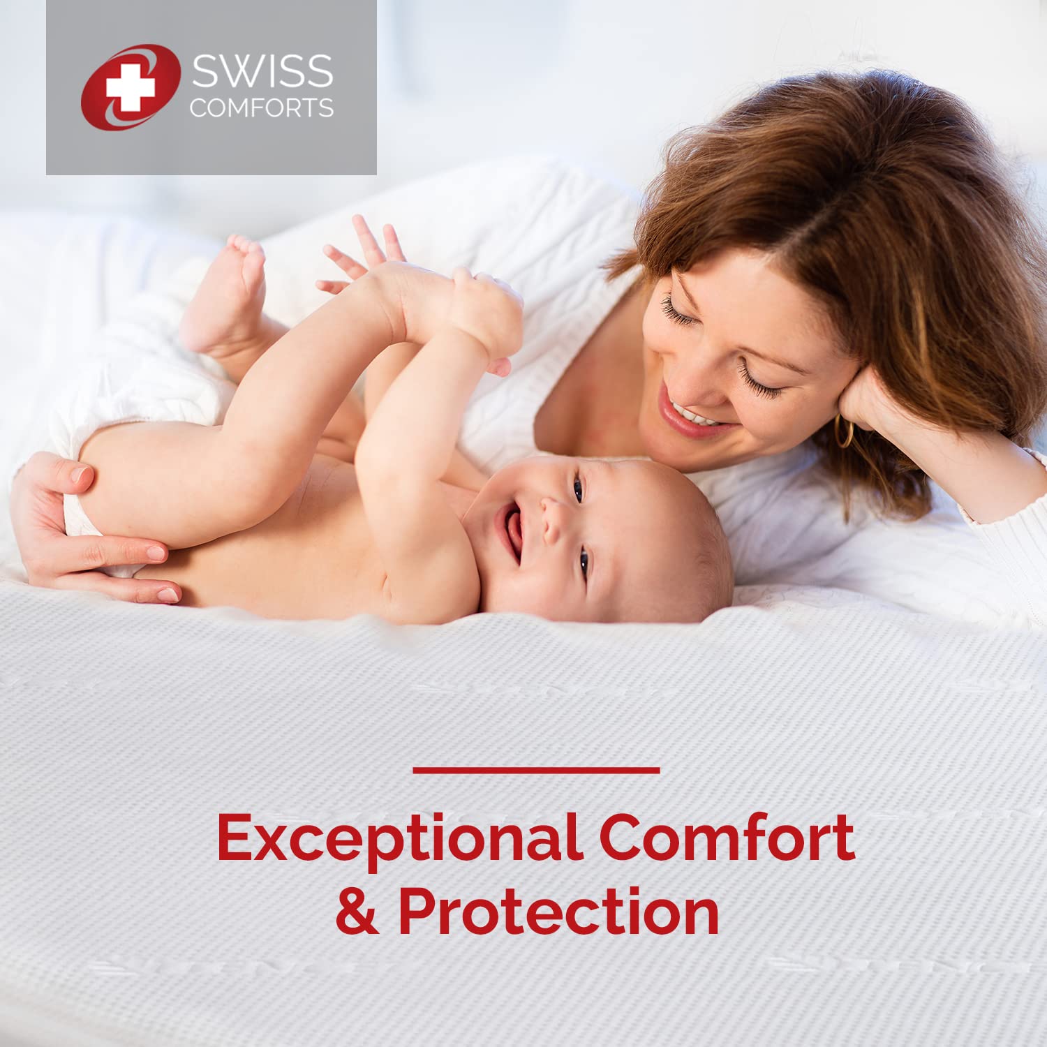 100% Waterproof King Size Mattress Protector - Tencel Cooling Mattress Cover | Breathable, Noiseless & Hypoallergenic | Soft Fitted Sheet (79