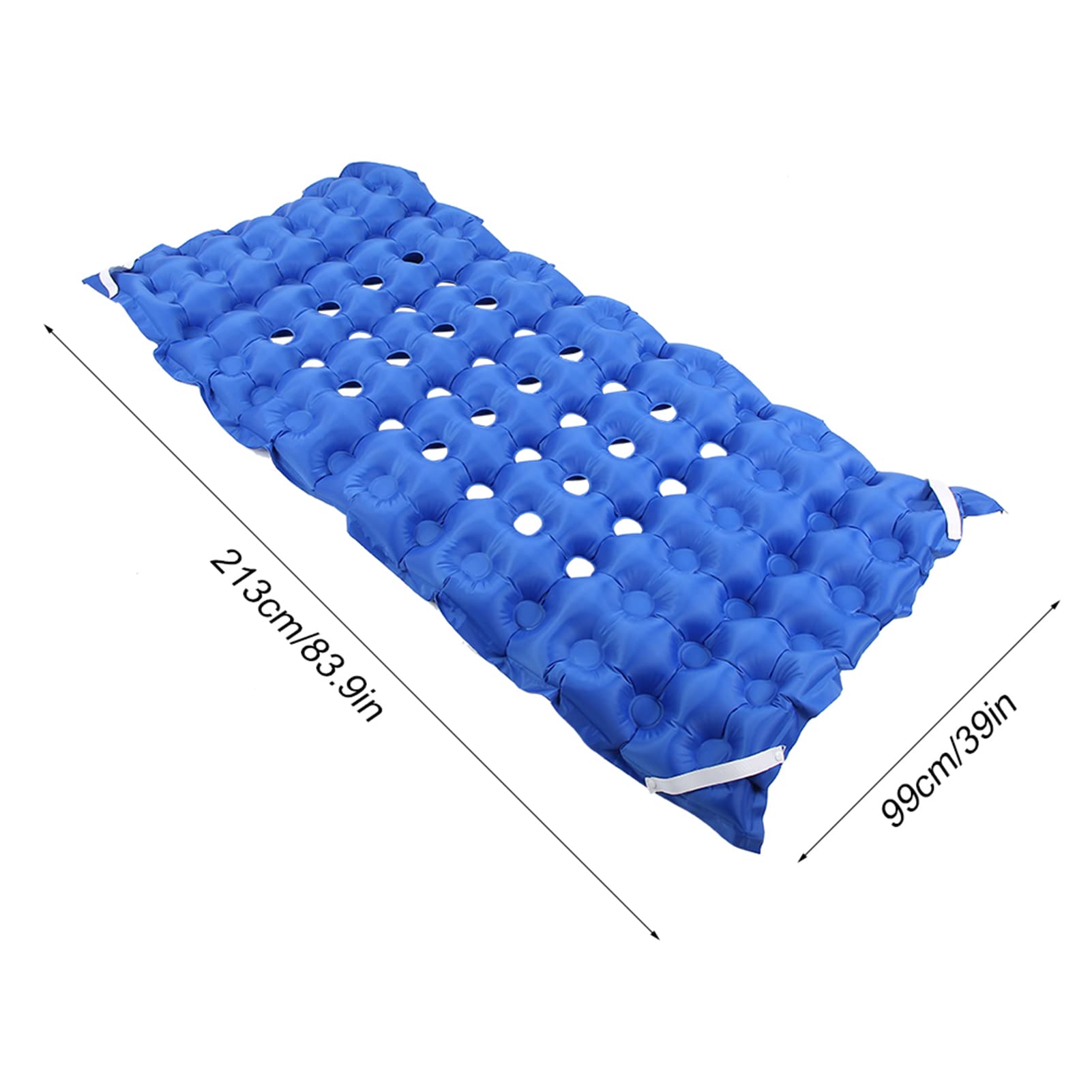 Alternating Air Pressure Mattress Pad with Pump - Inflatable Anti-Bedsore Mattress Topper for Elderly & Bedridden Patients - Includes Fixation Belt & Handle - Ideal for Home Care, Hospitals & Long-Term Patient Comfort