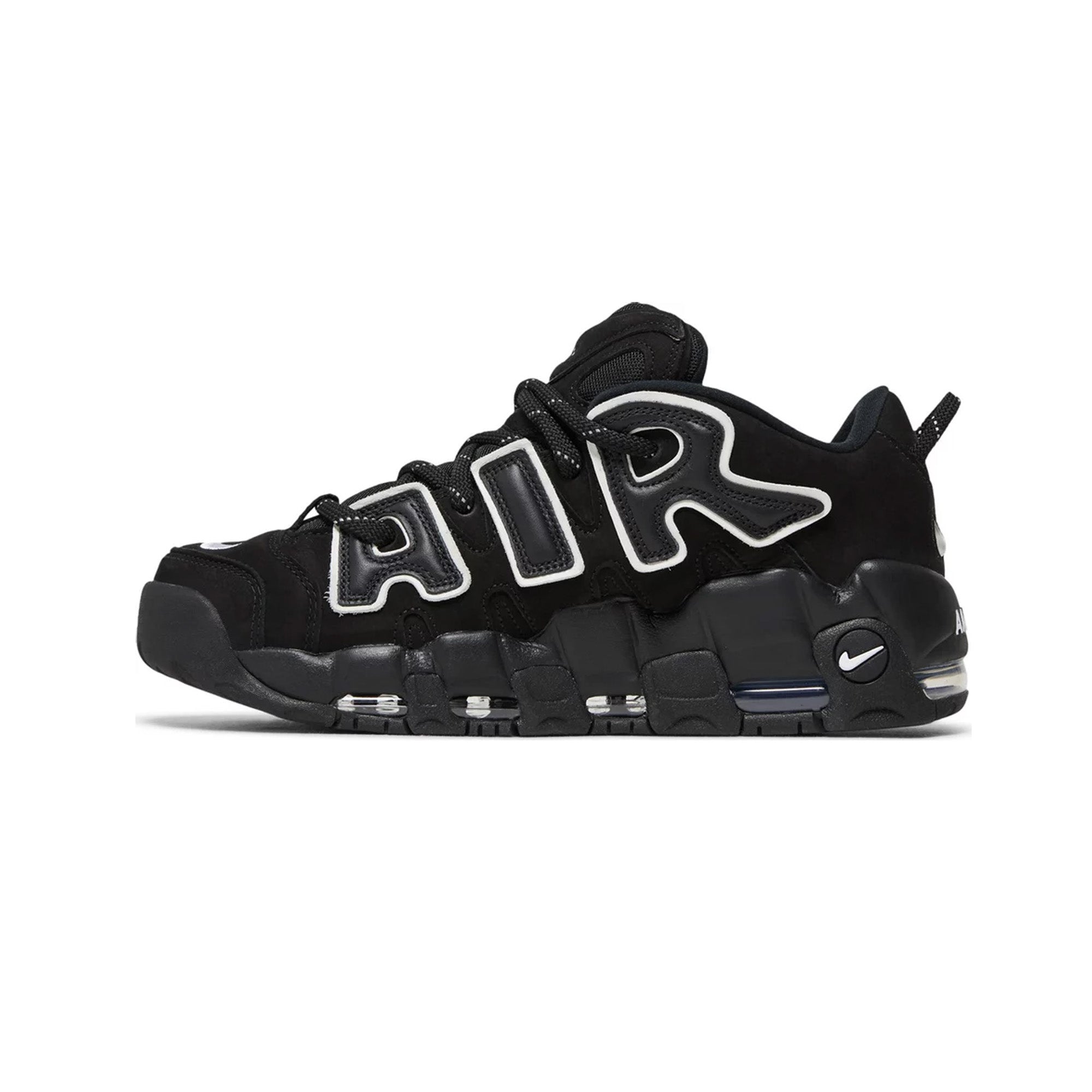 AMBUSH x Nike Air More Uptempo Low 'Black' 2023 - Retro Basketball Sneakers for Men | Streetwear Fashion & Casual Wear