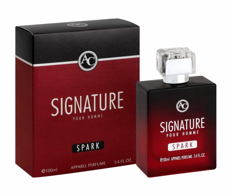 AEROCARE Signature for Men Spark Apparel Perfume - 100ml Eau de Toilette | Long-Lasting Fragrance for Daily Wear & Special Occasions