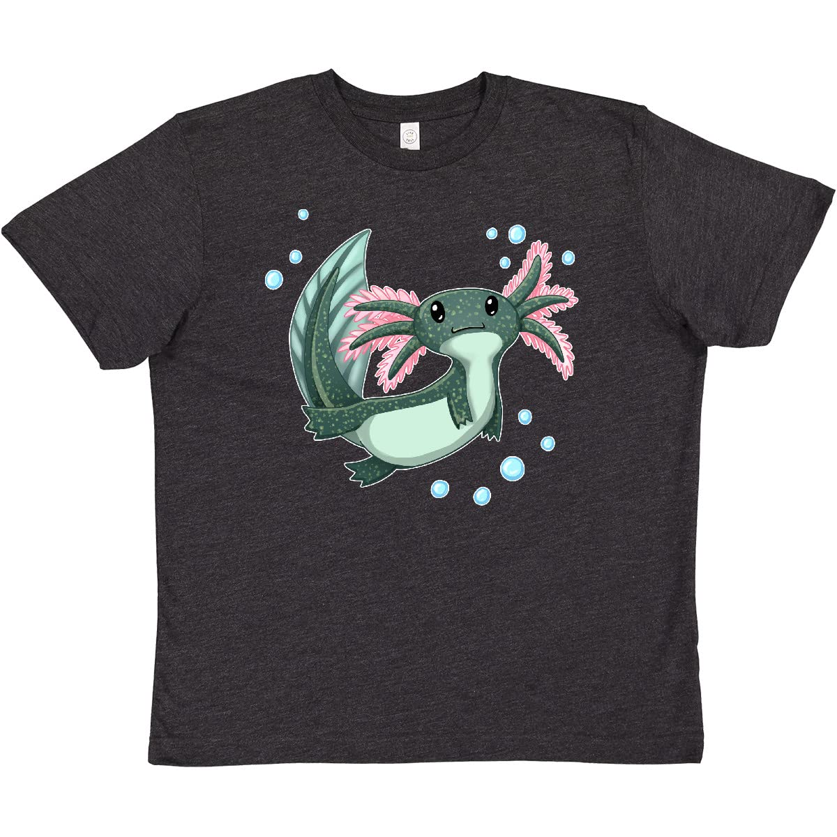 Cute Axolotl Swimming with Bubbles Youth T-Shirt - Fun Animal Graphic Tee for Kids | Perfect for School, Playdates & Casual Wear