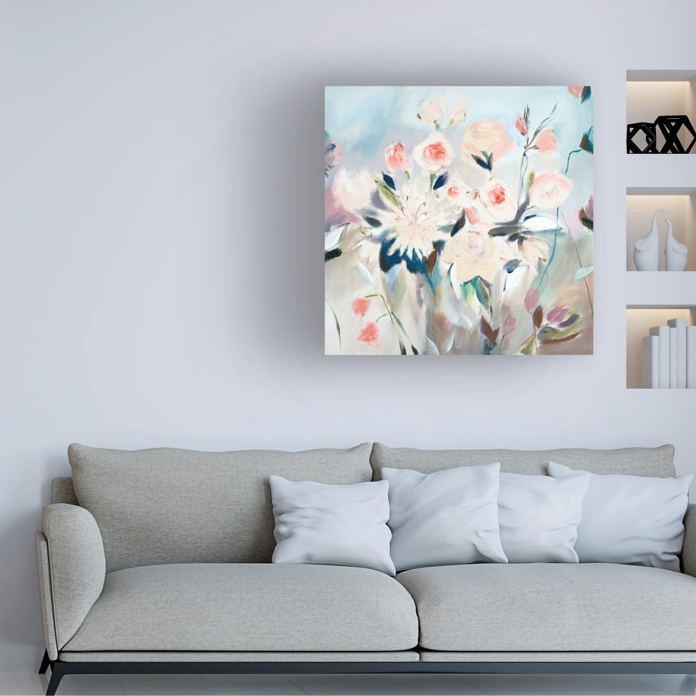 Janelle Penner 'Wine in Paris III' Canvas Wall Art Print - French Wine Painting for Living Room, Dining Room & Home Decor