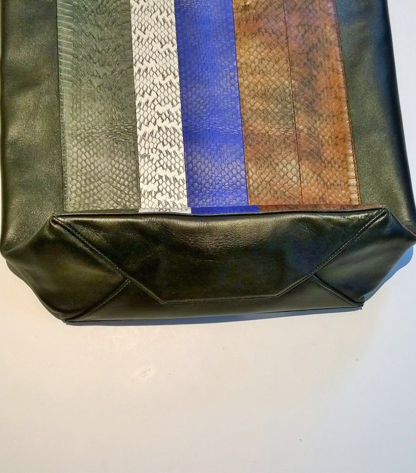 Celine Black Python Leather Shopper Tote Bag - Luxury Designer Handbag for Women | Perfect for Work, Travel & Everyday Use