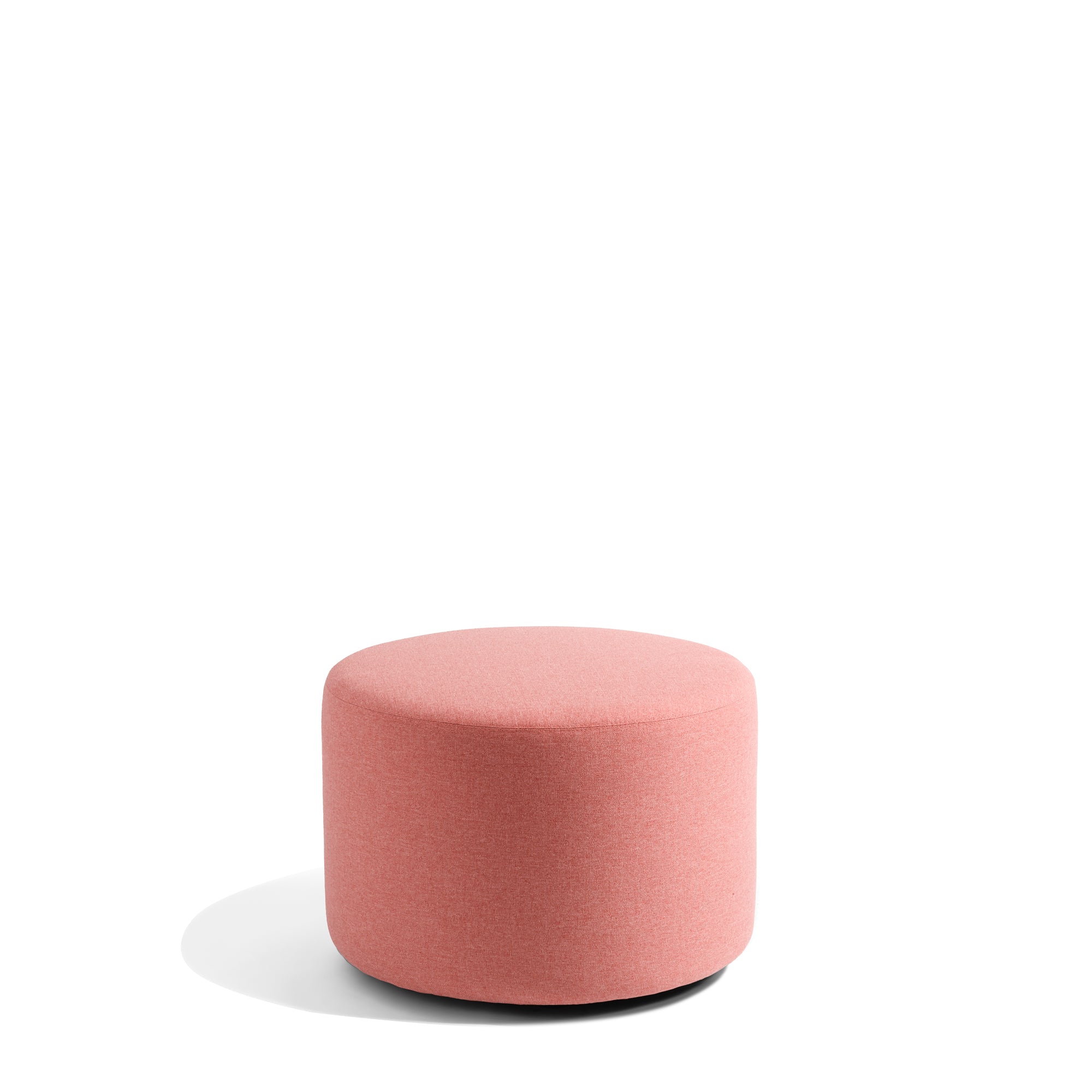 Round Ottoman Pouf for Living Room - 24 Inch Block Party Lounge Footstool, Extra Seating & Stylish Home Decor for Parties, Relaxation & Small Spaces