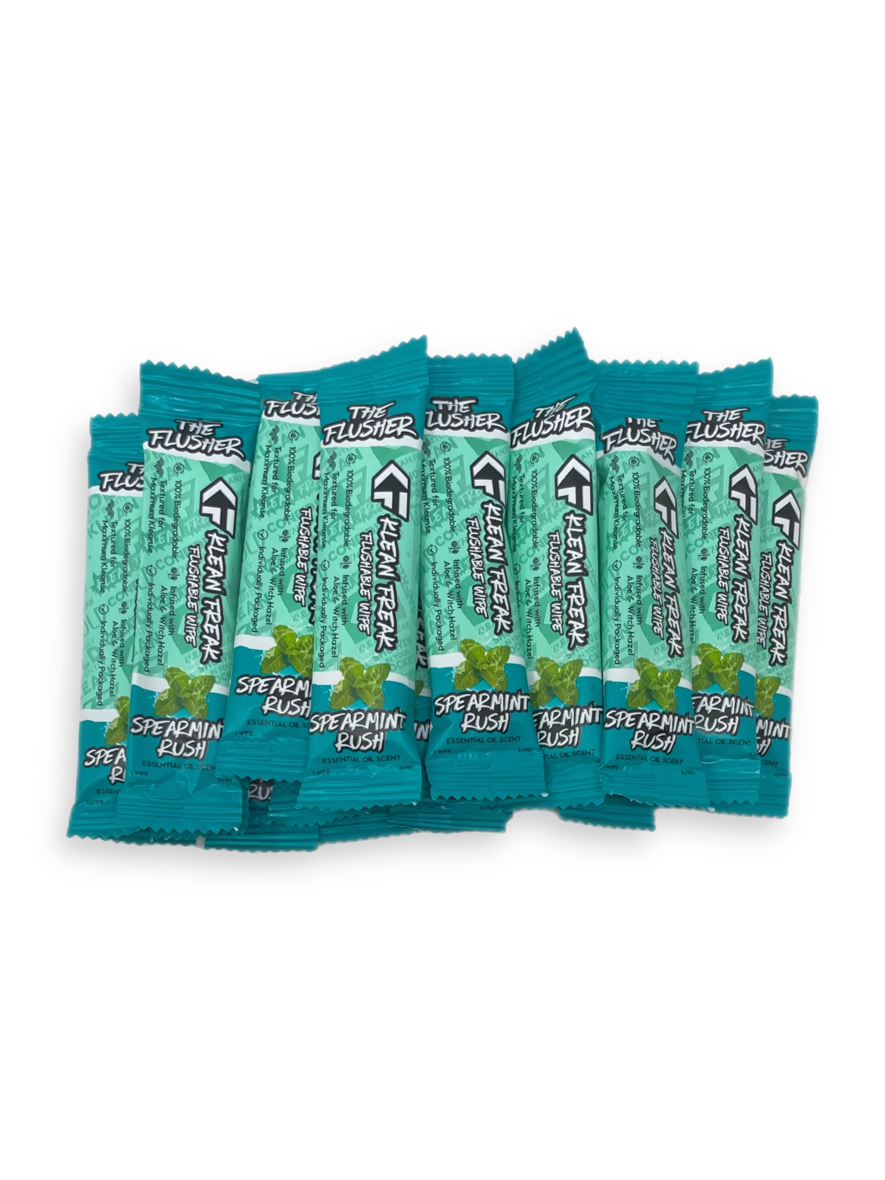 The Flusher 100 Pack - Premium Quality Flushable Wipes for Toilet & Bathroom Use - Gentle & Septic Safe for Adults & Kids - Ideal for Travel, Camping & Home Hygiene