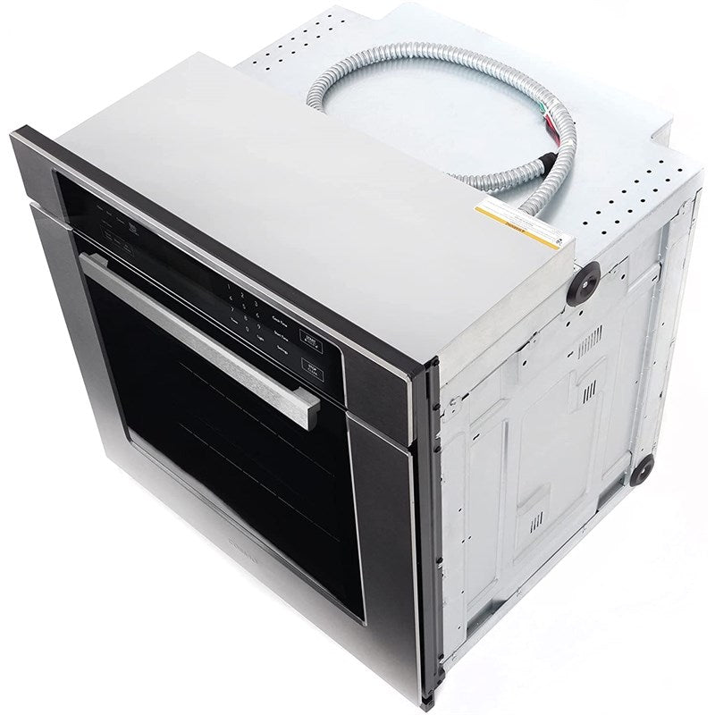 Cosmo 30-Inch 5 cu. ft. Single Electric Wall Oven with True European Convection & Self-Cleaning - Stainless Steel Built-In Oven for Modern Kitchens | COS 30ESWC