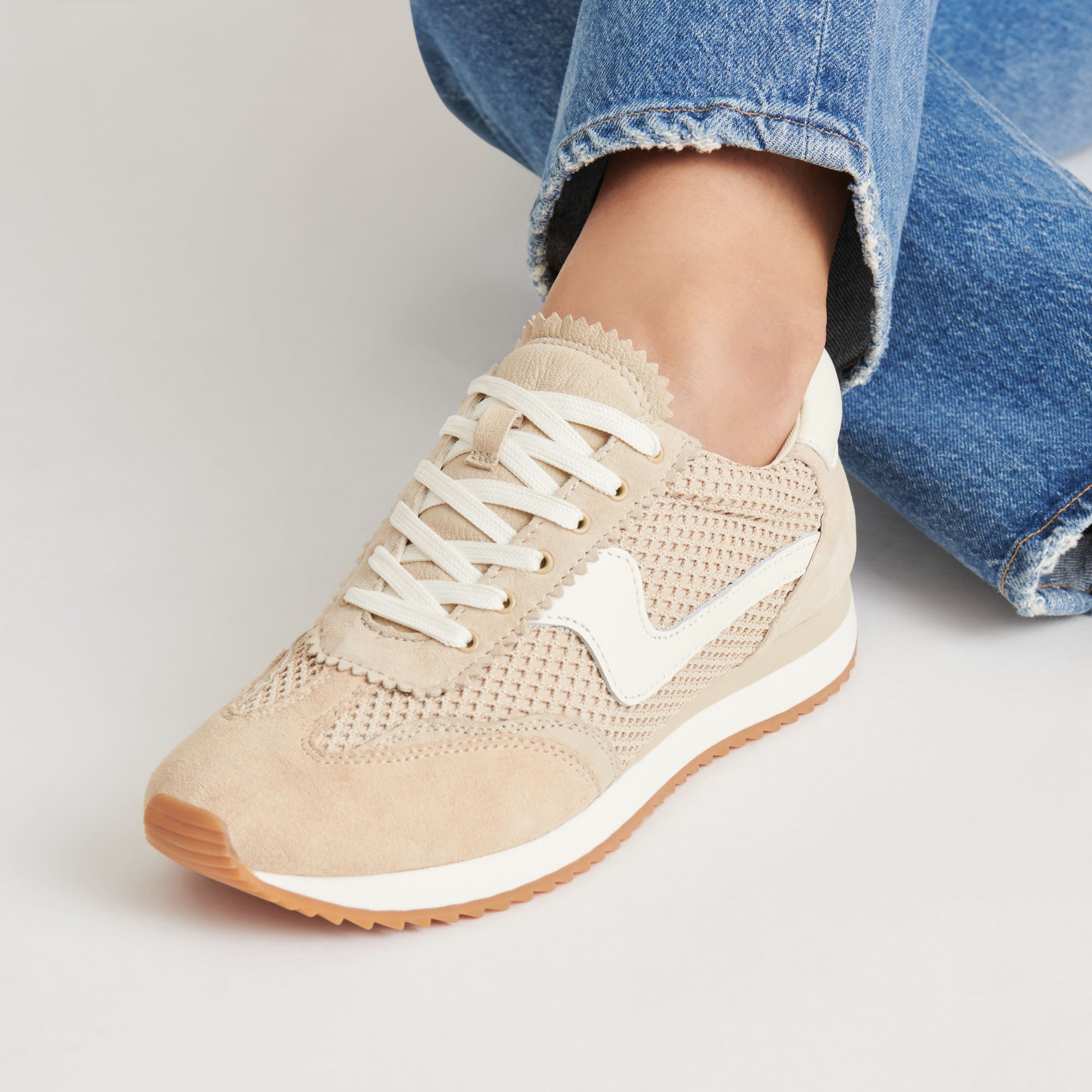 B.NTCD Breathable Mesh Sneakers - Lightweight Woven Sesame Design for Men & Women | Perfect for Running, Walking & Casual Wear