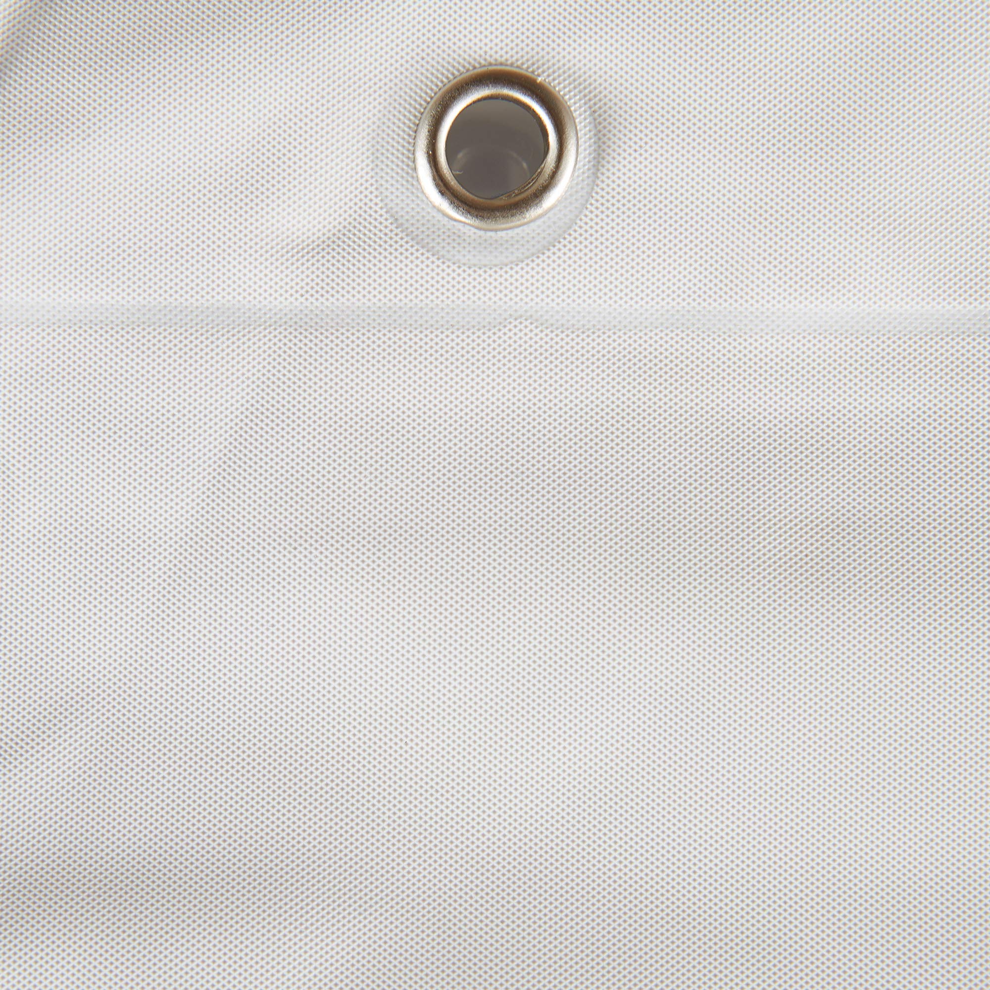 6' White Heavy Liner Waterproof Shower Curtain for Bathroom - Home Essentials with Rustproof Grommets, Mold & Mildew Resistant - Perfect for Bathroom, Dorm, Apartment, and Hotel Use