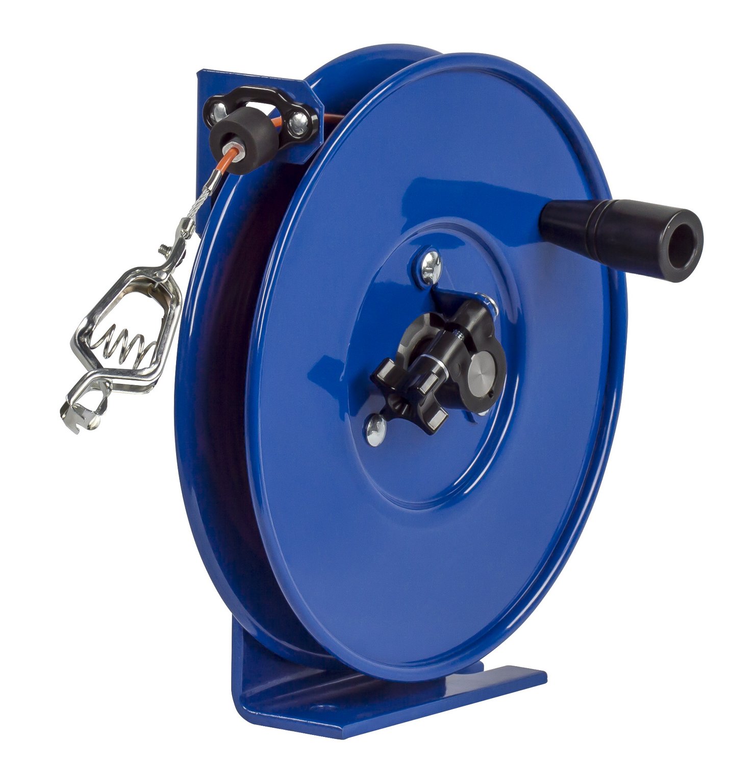 SDH-200 Static Discharge Hand Crank Cable Reel with 200-Foot Cable | Industrial-Grounding Solution for Construction Sites & Workshops
