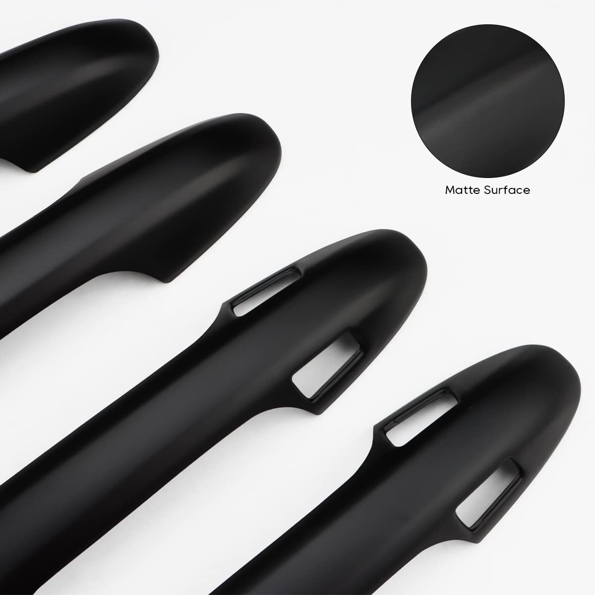2016-2023 Toyota Tacoma Exterior Door Handle Cover with 4 Smart Key Holes - Matte Black Door Handle Protector Accessories | Weatherproof Protection & Enhanced Style for Off-Road Adventures & Daily Commuting