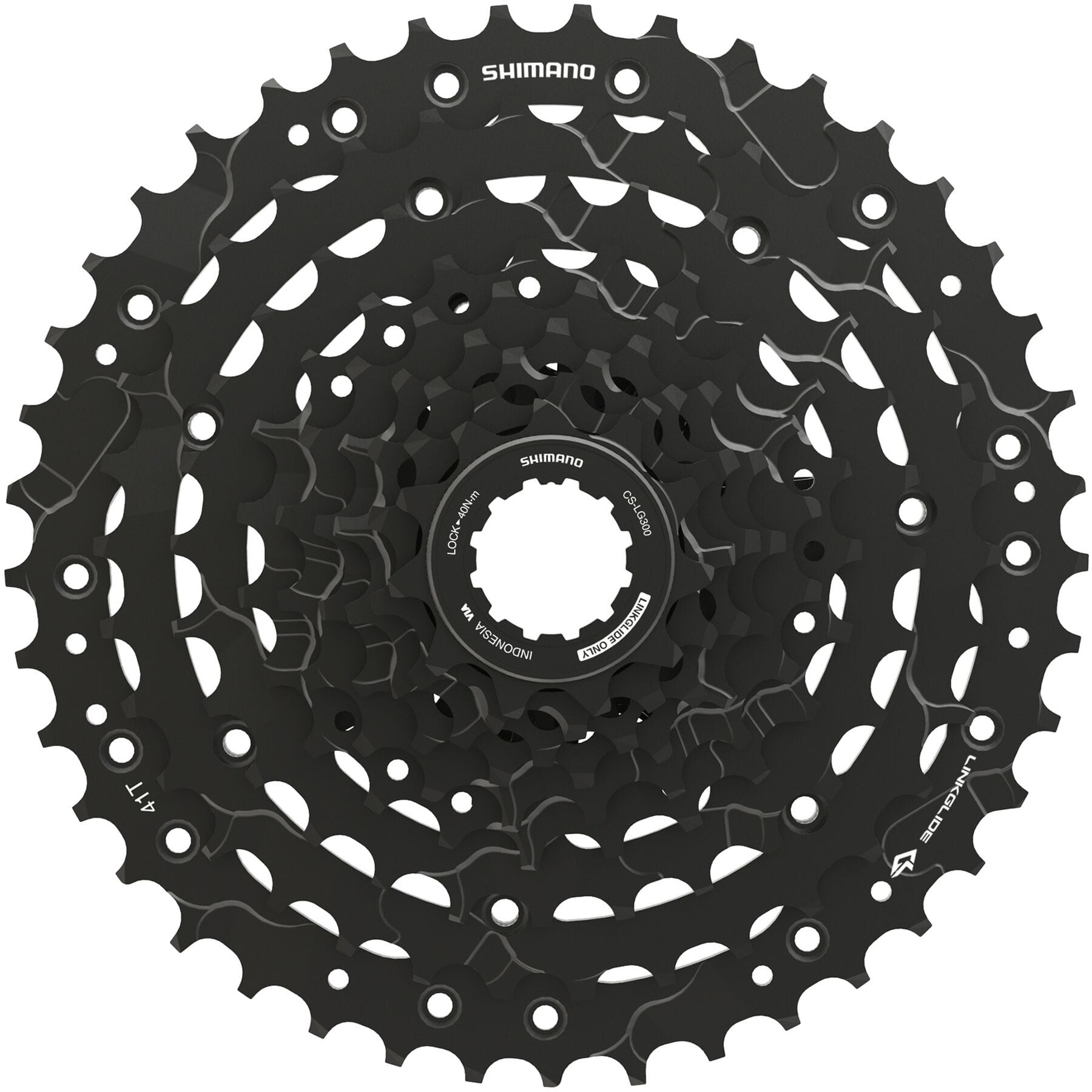 Shimano Cues CS-LG400 9-Speed Bike Cassette - Compatible with Road & Hybrid Bikes - Smooth Gear Shifting for Commuting & Recreational Cycling