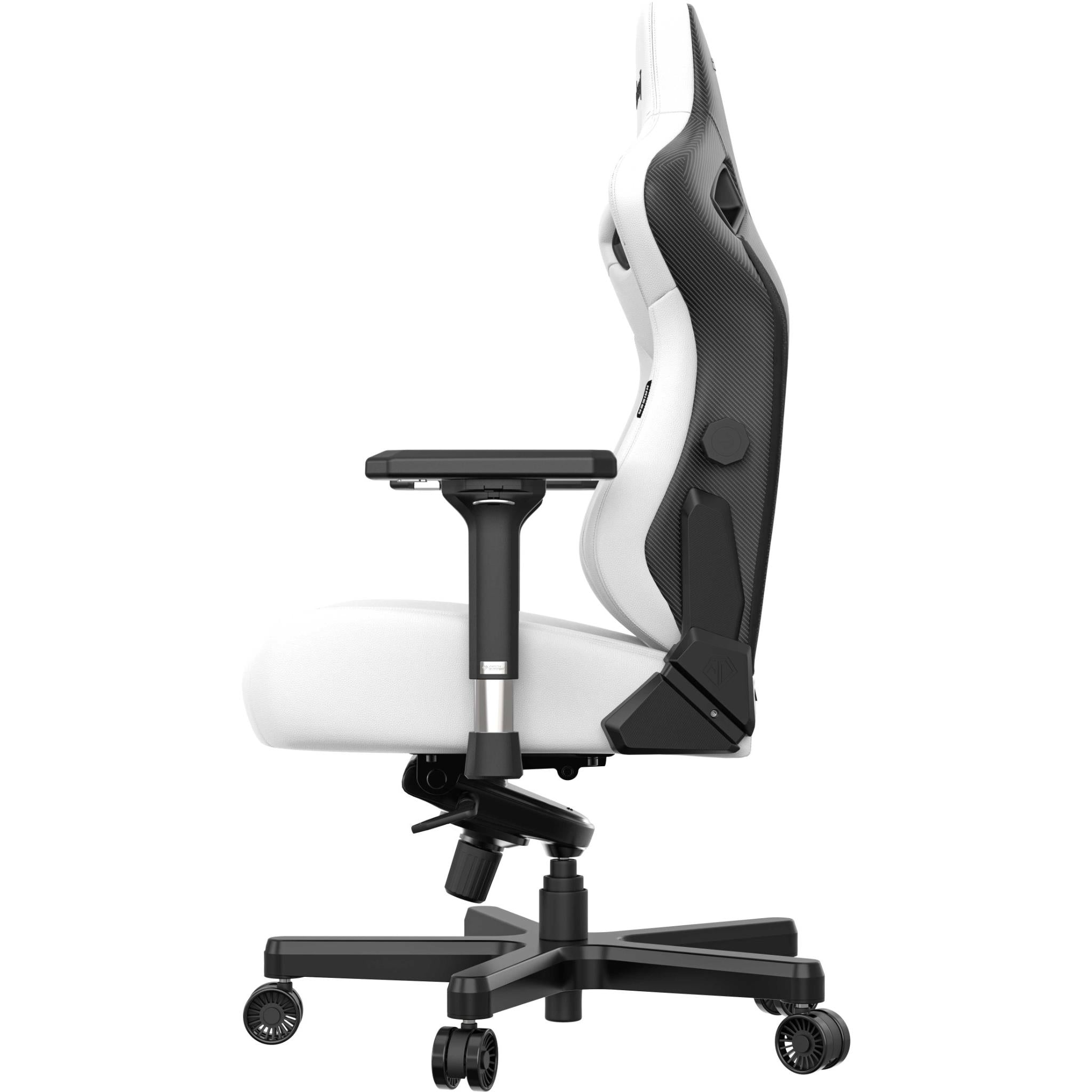 Anda Seat Kaiser 3 Series Premium Ergonomic Gaming Chair - White (Large Size) for PC, PS5, Xbox & Office - Comfortable Racing Style Chair with Lumbar Support