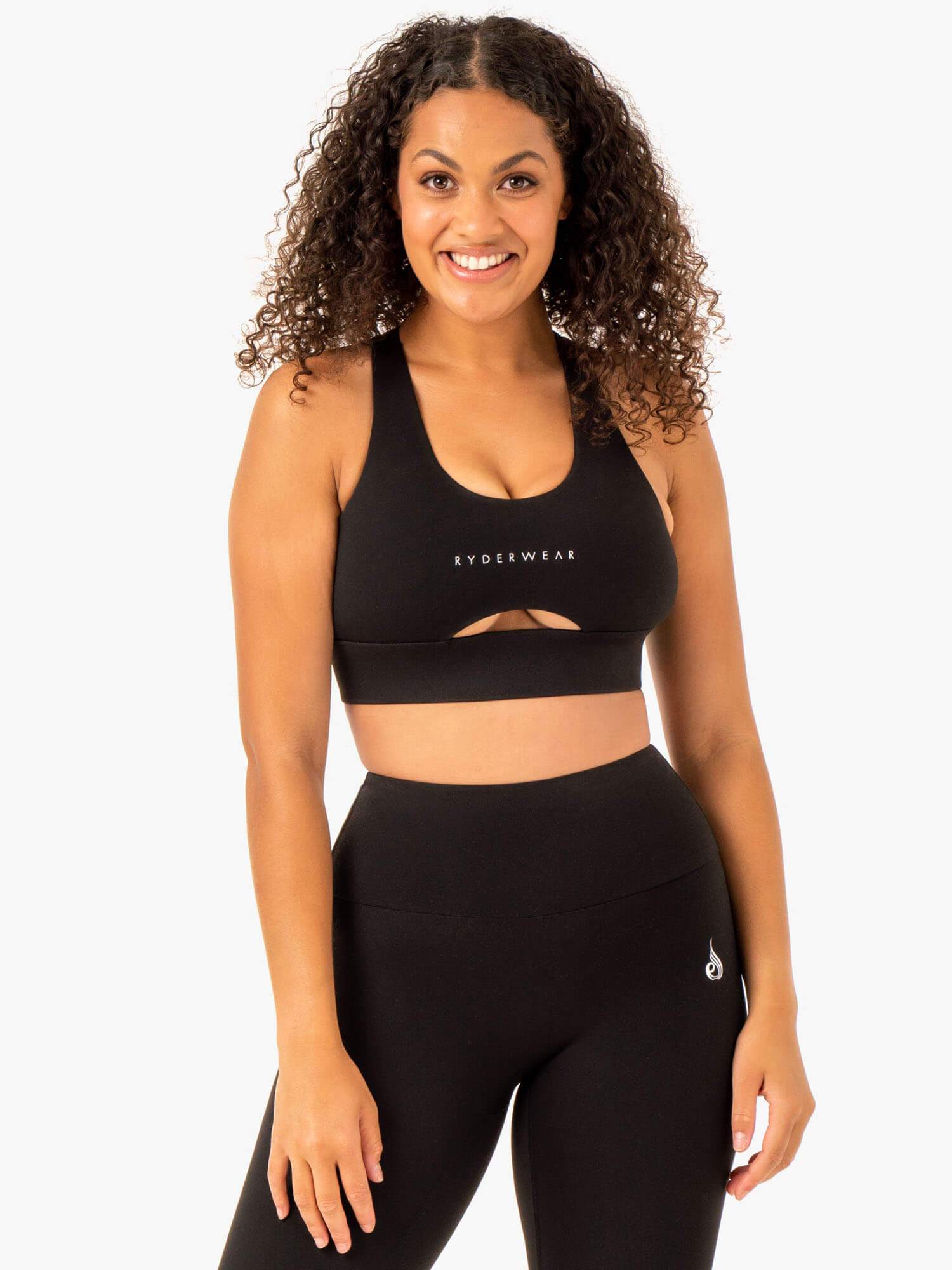Focus Contour Sports Bra for Women - High Impact Workout, Running, Yoga - Breathable & Supportive Black Activewear for Gym & Fitness