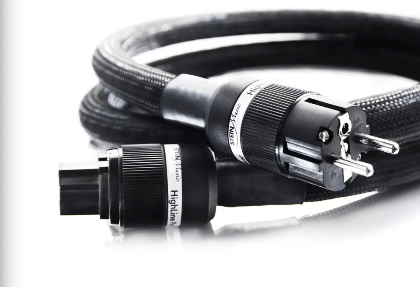 Stein Music Highline AC Power Cable - Premium Audio Power Cord for HiFi Systems, Turntables & Home Theater - Enhance Sound Quality & Reduce Noise Interference