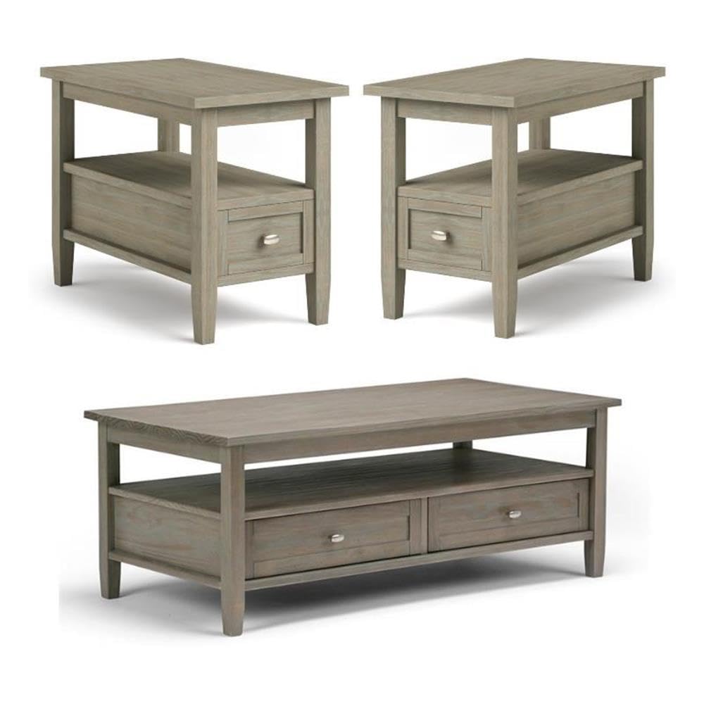 Home Square 3-Piece Coffee Table Set - 48