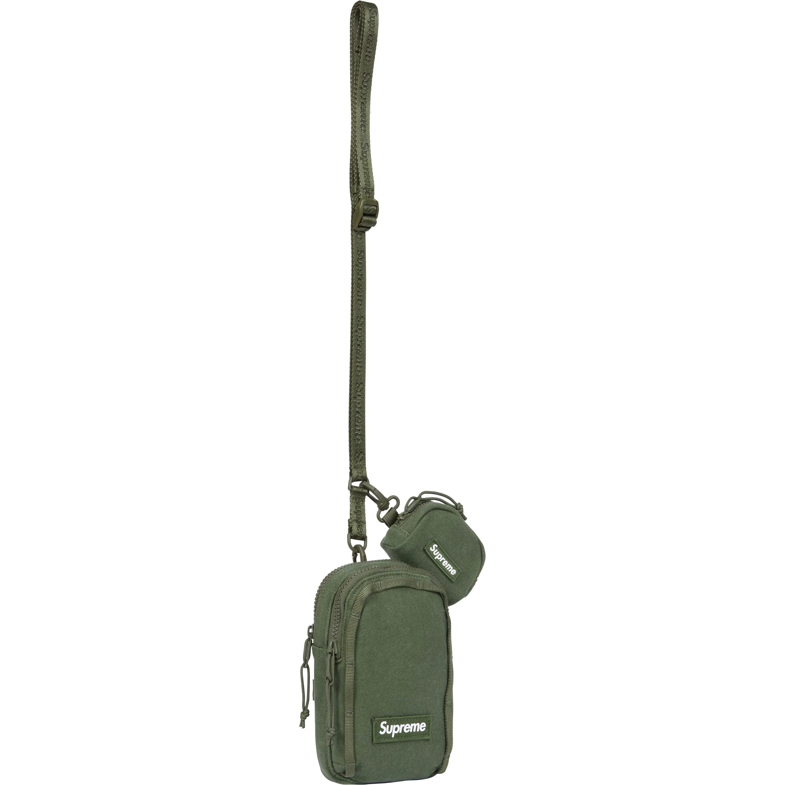 Supreme SS25 Camera Bag with Mini Pouch in Olive - Stylish DSLR Camera Case for Travel & Street Photography