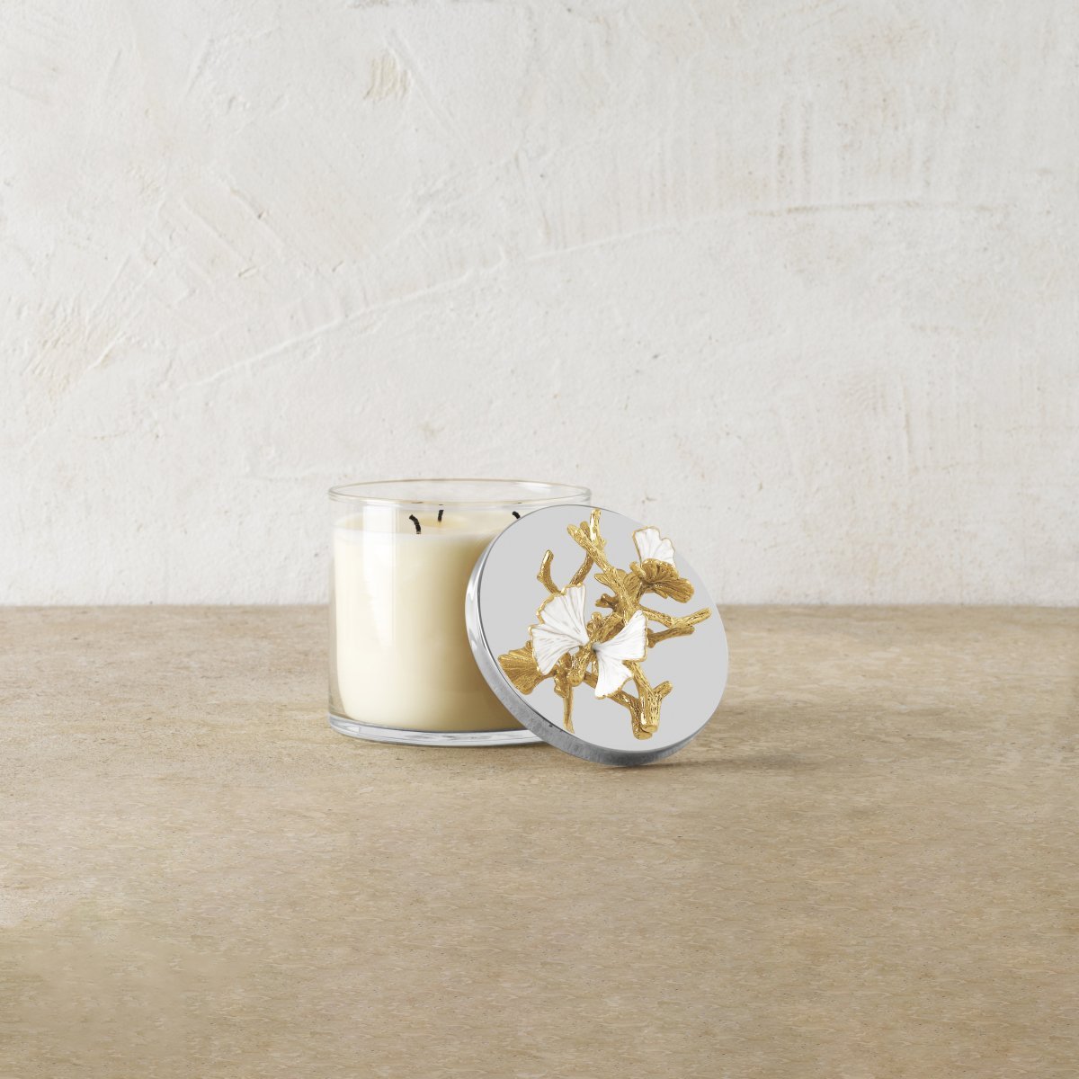 Butterfly Ginkgo Gold Scented Candle - Elegant Home Decor for Relaxation, Meditation & Romantic Ambiance