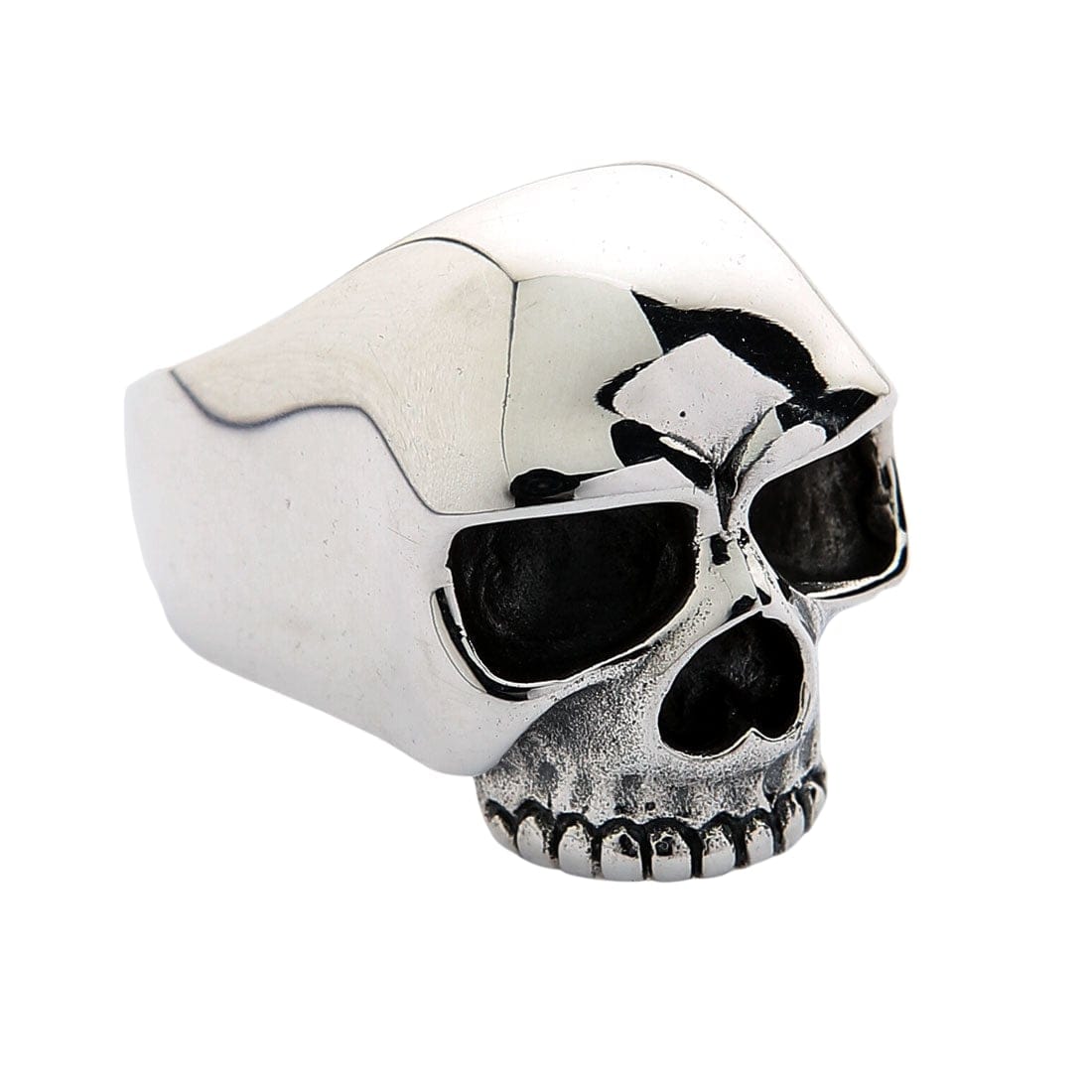 Keith Richards Skull Ring – Vintage Style Silver Skull Jewelry for Men & Women | Perfect for Rock Fans, Bikers, and Halloween Costumes