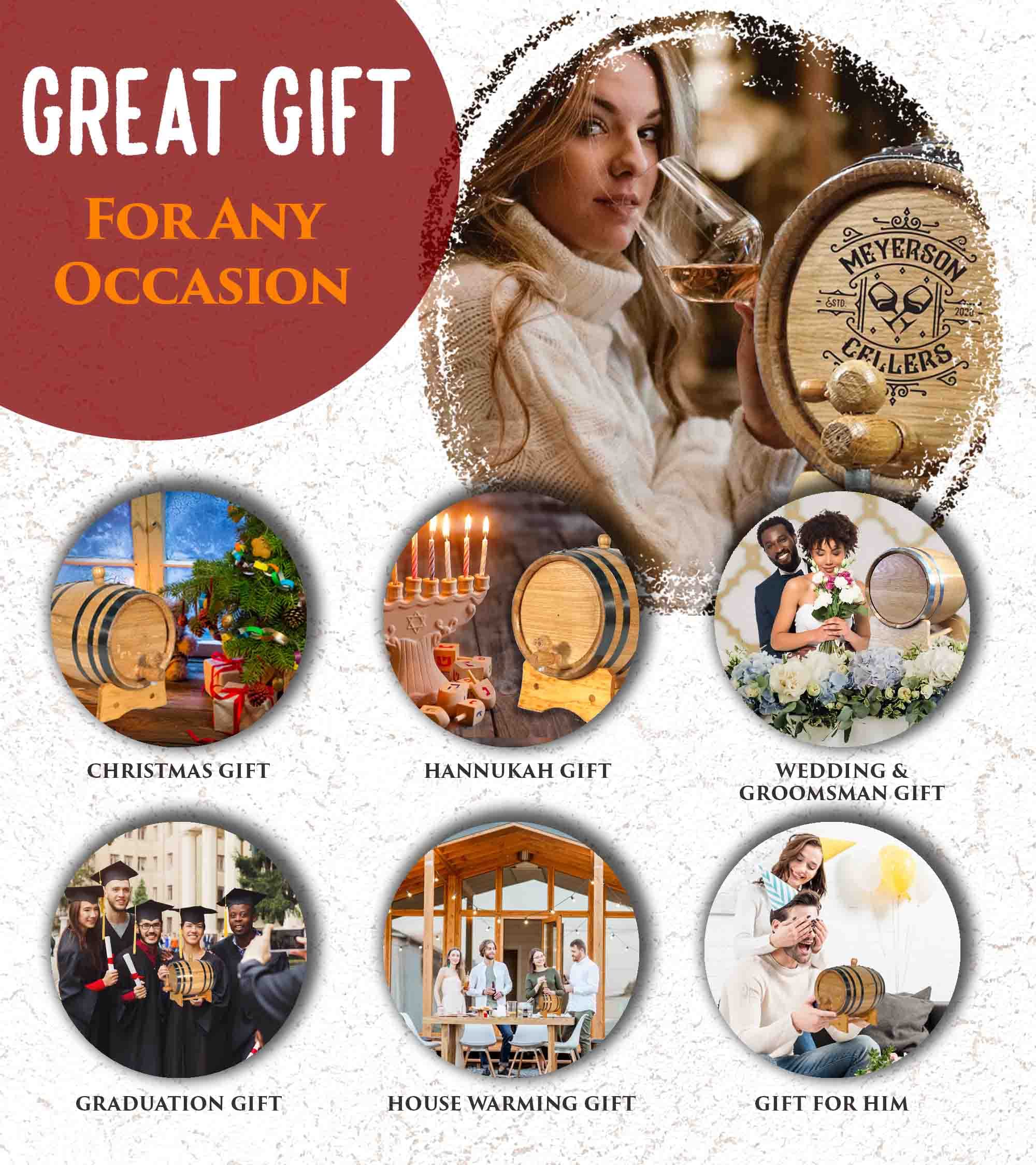 **Personalized 5 Gallon (20 Liter) Oak Wine Barrel with Stand, Bung & Spigot - Ideal for Home Brewing, Distilling, Wine Making & Cocktail Aging - Perfect for DIY Brewers & Bartenders (B314)**    *(Use Cases: Home Brewing, Craft Distilling, Wine Fermentation, Aging Cocktails, DIY Gifts, Bar Decor)*