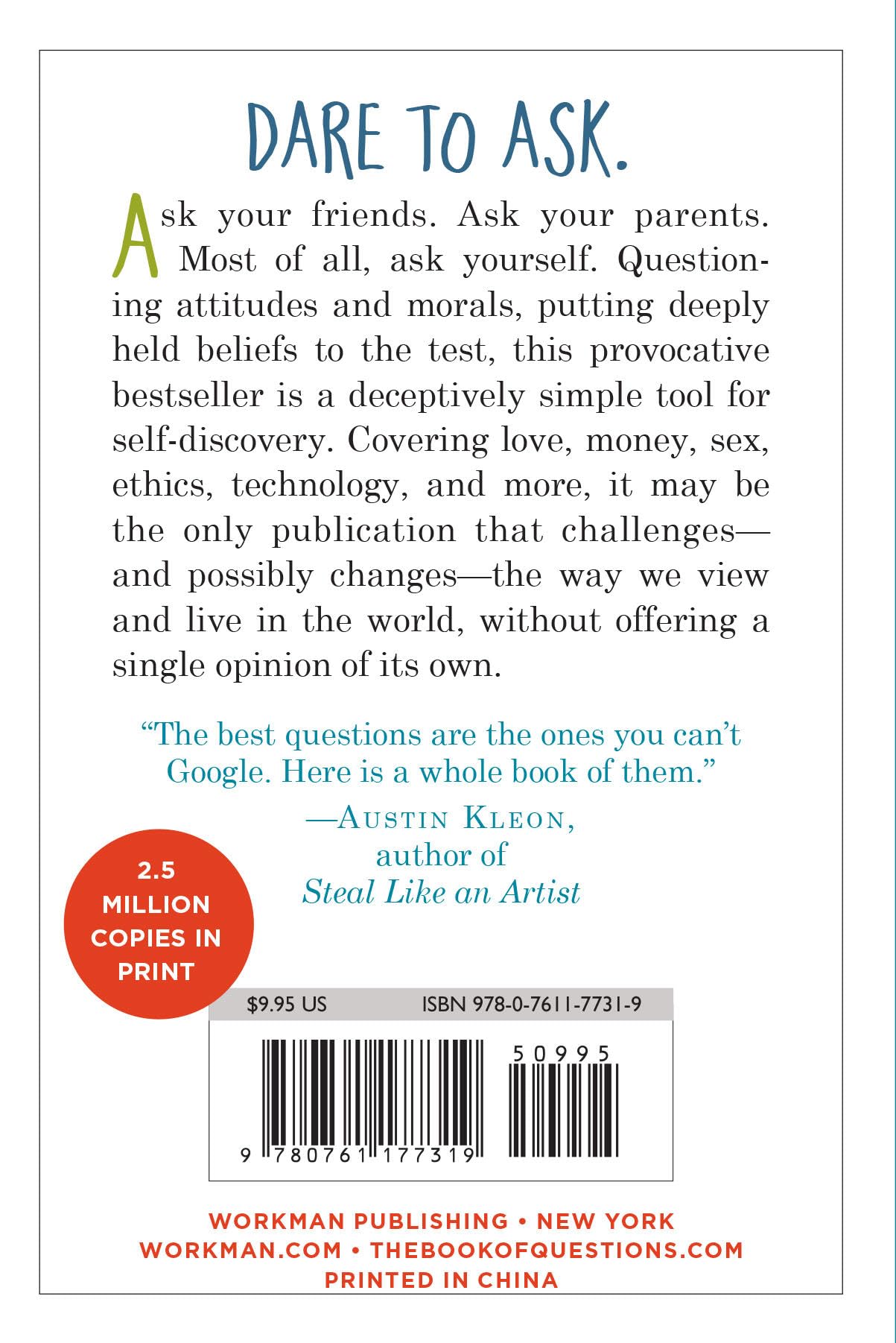 The Book of Questions: Revised and Updated Edition - Thought-Provoking Conversation Starter for Parties, Family Gatherings & Road Trips