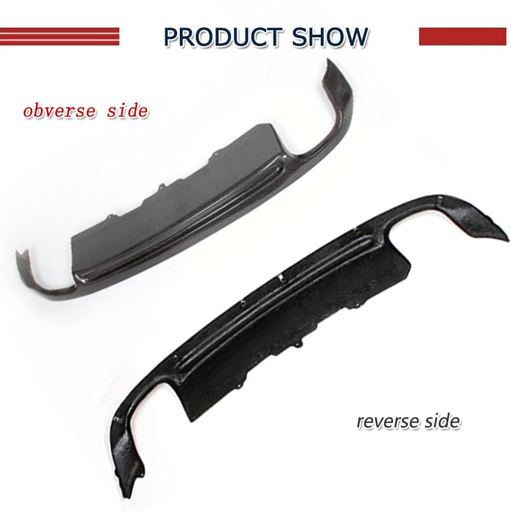 Carbon Fiber Rear Diffuser for Audi A5 Coupe 2008-2011 | Quad Exhaust Lip Spoiler | Standard Bumper Compatible | Performance Upgrade for Street Racing & Car Shows