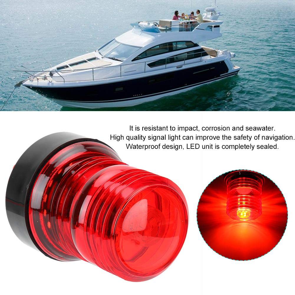 360° LED Waterproof Marine Navigation Light - 12V Boat Yacht Anchor Lamp for Safe Night Sailing | Durable All-Round Visibility for Boats, Yachts & Watercraft | Perfect for Night Fishing, Docking & Coastal Cruising