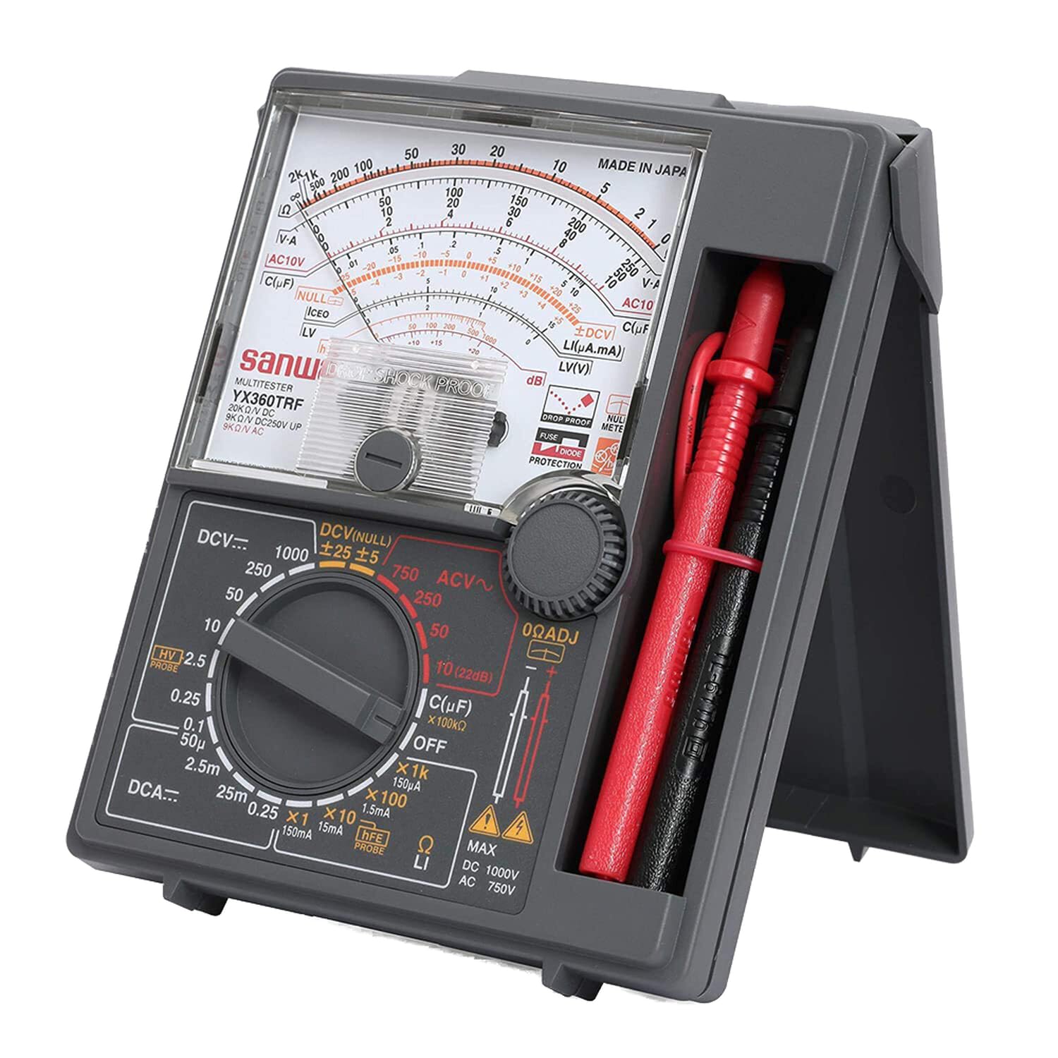 YX-360TRF Analog Multimeter Tester - Professional Linear Scale Electrical Testing Tool for Home, Automotive & Industrial Use | Accurate Voltage, Current & Resistance Measurement