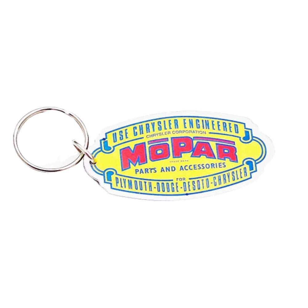 Vintage Mopar Classic 1937-1947 Logo Acrylic Keychain - Perfect for Car Enthusiasts & Collectors | Great Gift for Dodge, Plymouth, Chrysler Fans | Ideal for Keyrings, Backpacks, Car Keys