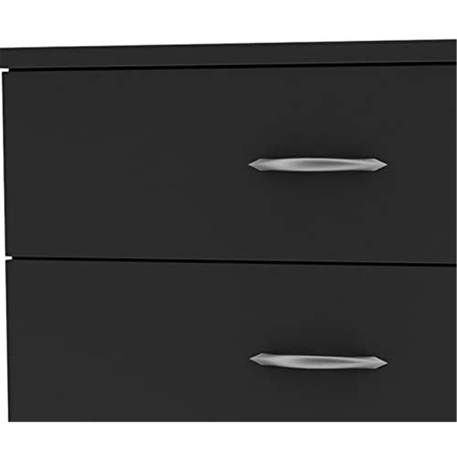 South Shore Step One 5-Drawer Chest in Pure Black - Modern Dresser for Bedroom, Nursery & Closet Organization - Space Saving Storage Solution