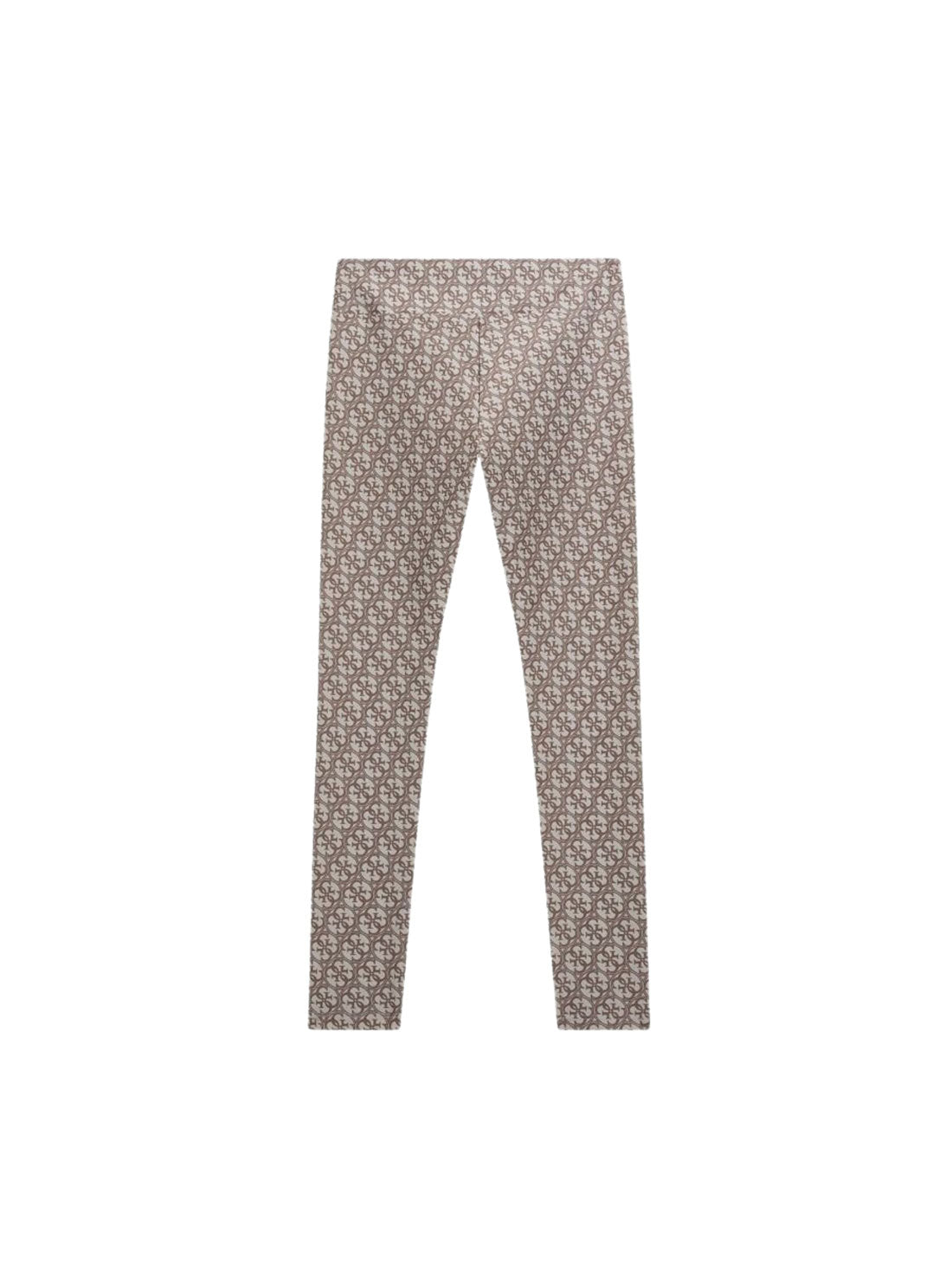 Beige Logo Leggings for Women - High Waisted Yoga Pants (Sizes 7-16) - Perfect for Workouts, Yoga & Casual Wear