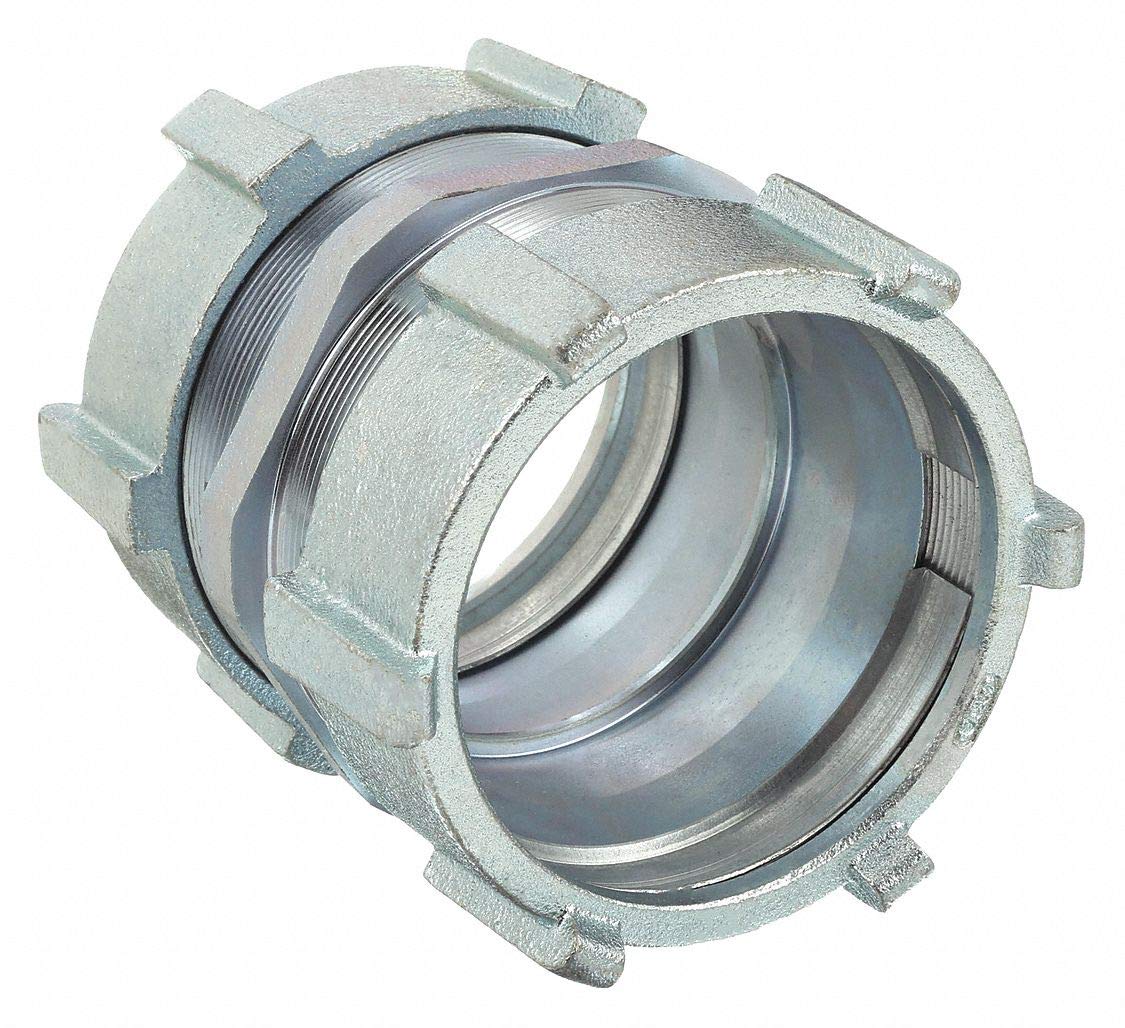5-3/4 Inch Rigid Compression Coupling for Plumbing & Pipe Fittings - Heavy Duty Metal Pipe Connector for Water Supply, HVAC & Industrial Applications