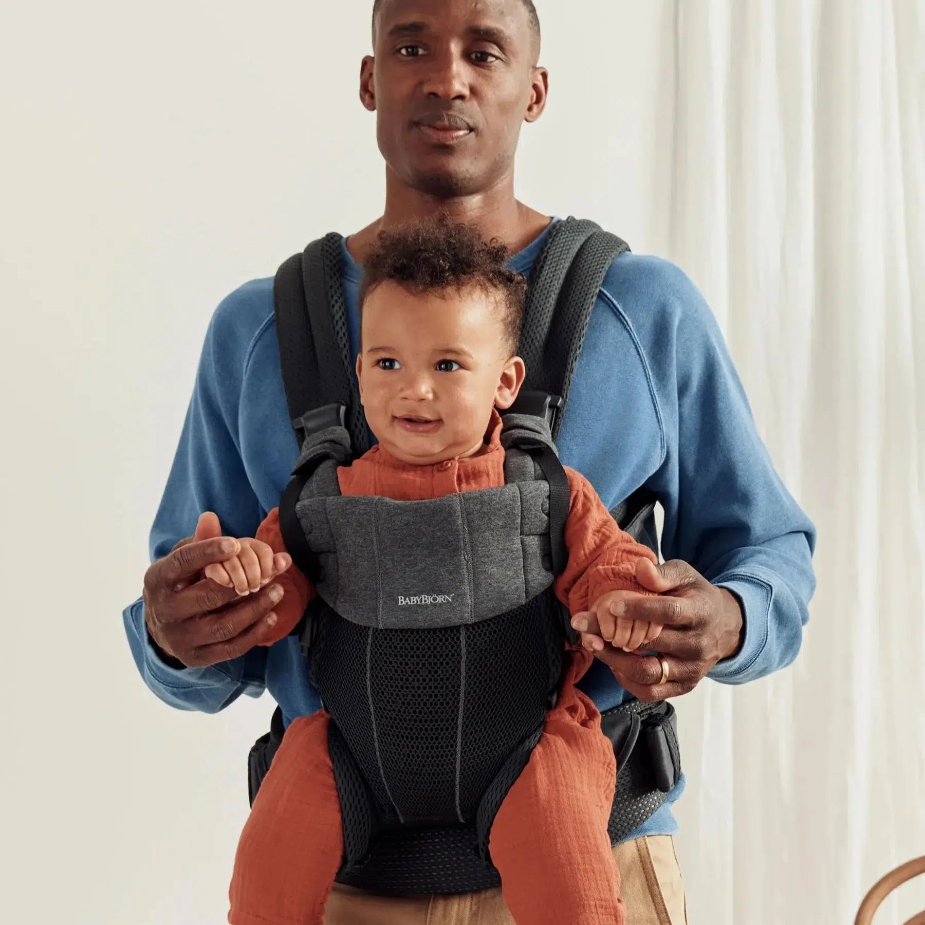 Baby Bjorn Baby Carrier Harmony - Black 3D Mesh Ergonomic Infant Carrier for Newborn to Toddler | Hands-Free Baby Wearing for Parents, Hiking, Shopping & Daily Use