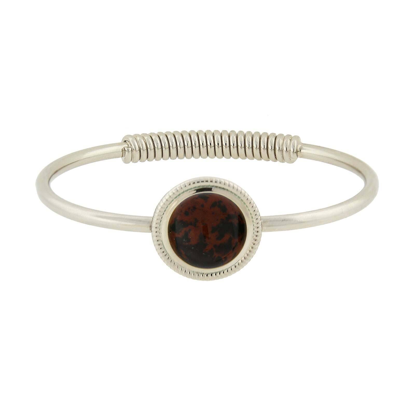 1928 Jewelry Gemstone Spring Hinge Bracelet for Women - Elegant Adjustable Beaded Bracelet for Daily Wear, Gift Giving & Special Occasions