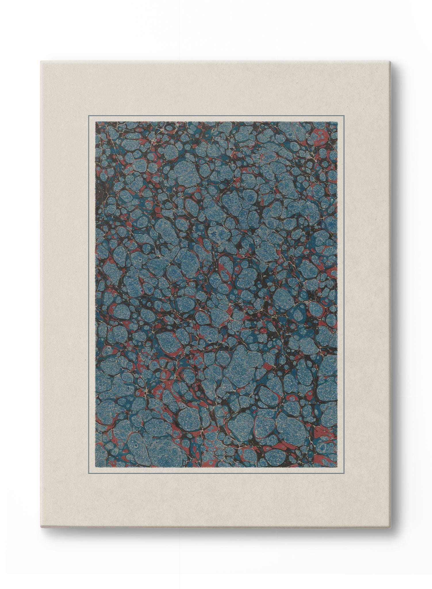 Florentine Marbling in Sapphire - Premium Art Poster for Home & Office Decor | Wall Art for Living Room, Bedroom, or Gift