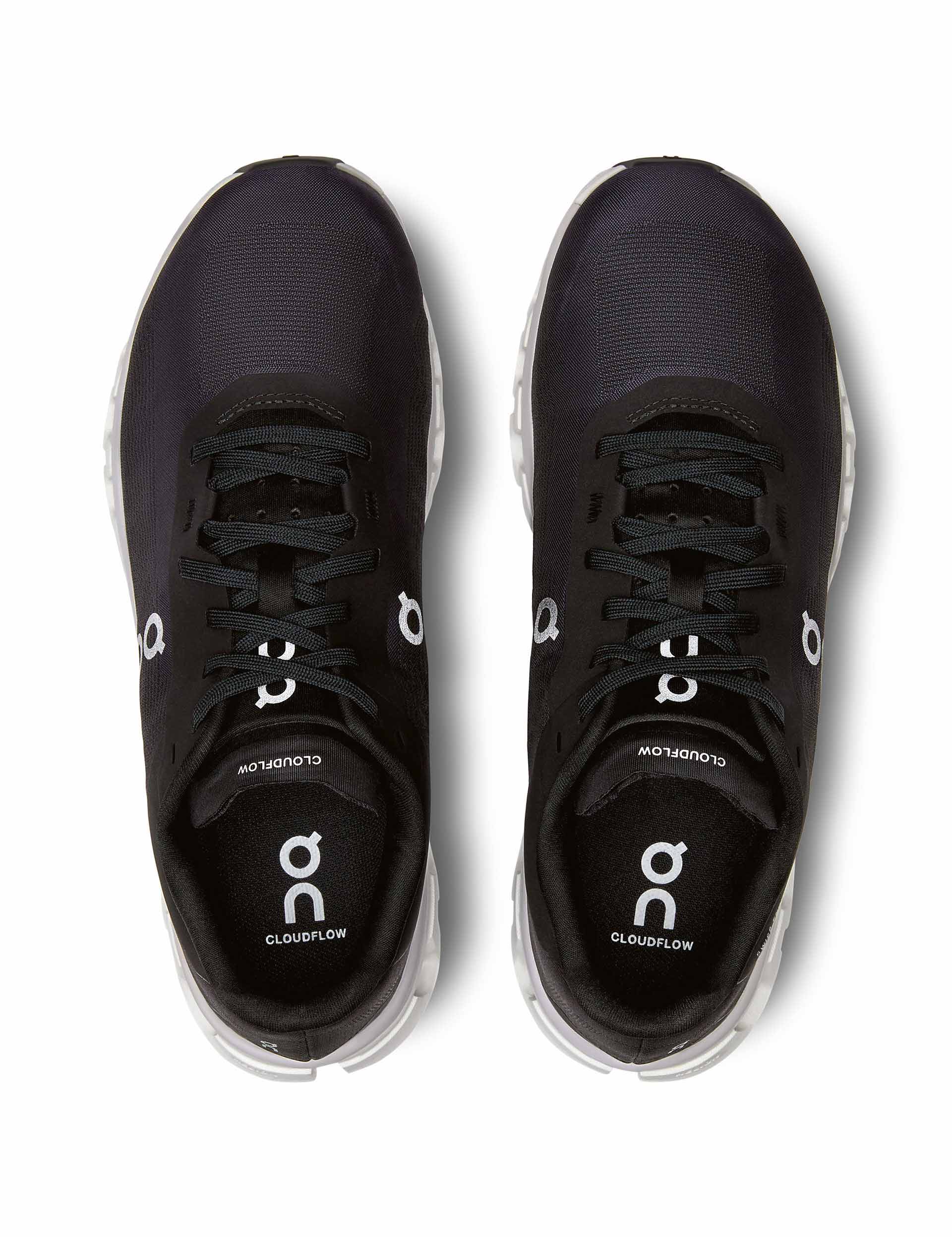 Cloudflow 4 Running Shoes - Black/White - Lightweight & Breathable for Men & Women - Perfect for Jogging, Gym Workouts & Daily Wear