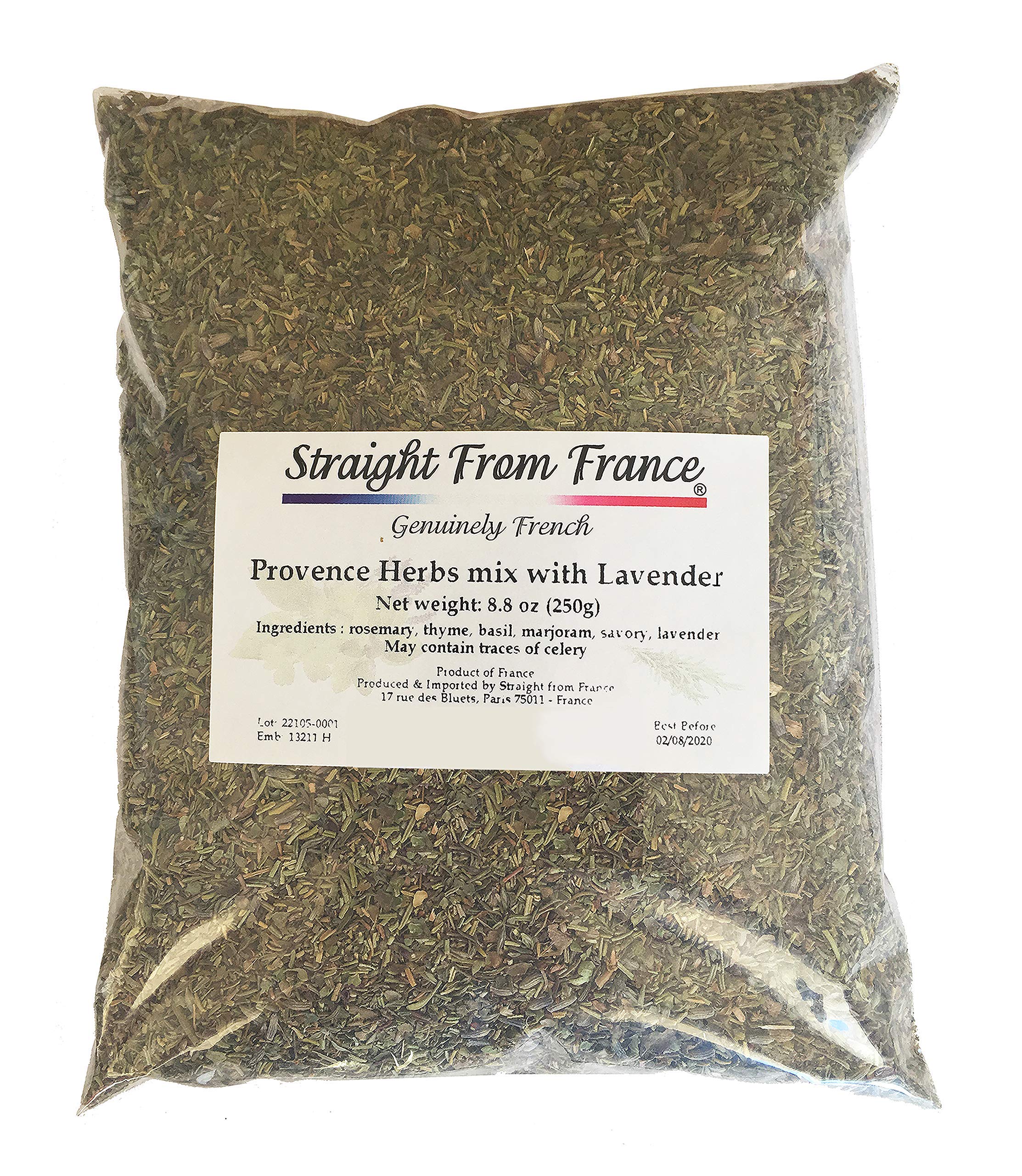 Premium Provence Herbs with Lavender Seasoning - Authentic French Culinary Blend (8.8oz) | Perfect for Roasts, Soups & Mediterranean Dishes