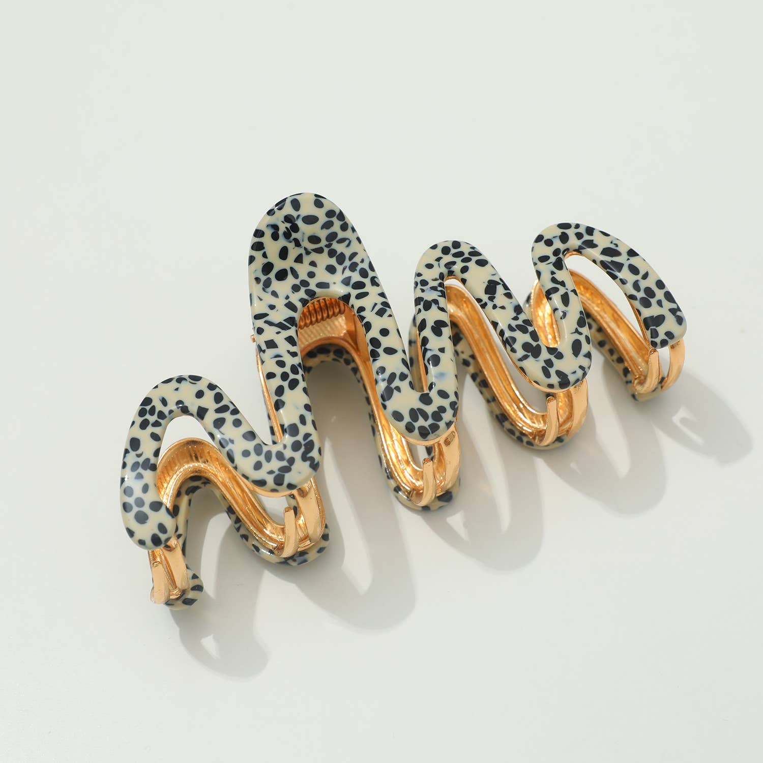 Willow Large Squiggle Metal Claw Clip - Hair Claw Clips for Women, Strong Hold Hair Clips for Thick Hair, Boho Hair Accessories for Beach, Party & Everyday Use
