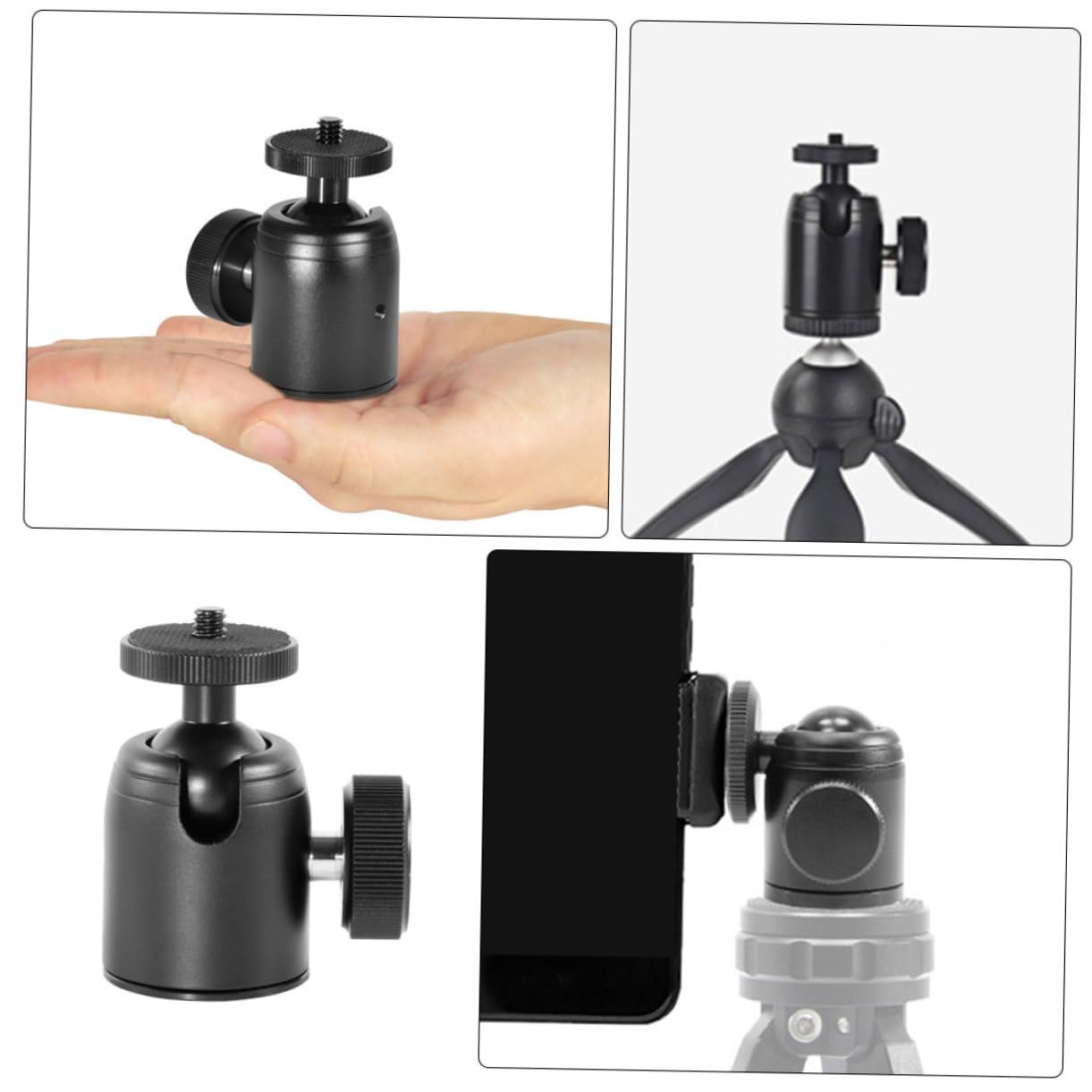 OSALADI Heavy Duty Tripod Ball Head Mount - 360° Rotation Universal Ball Bracket for DSLR Camera, Projector & Binoculars | Perfect for Photography, Videography & Outdoor Adventures