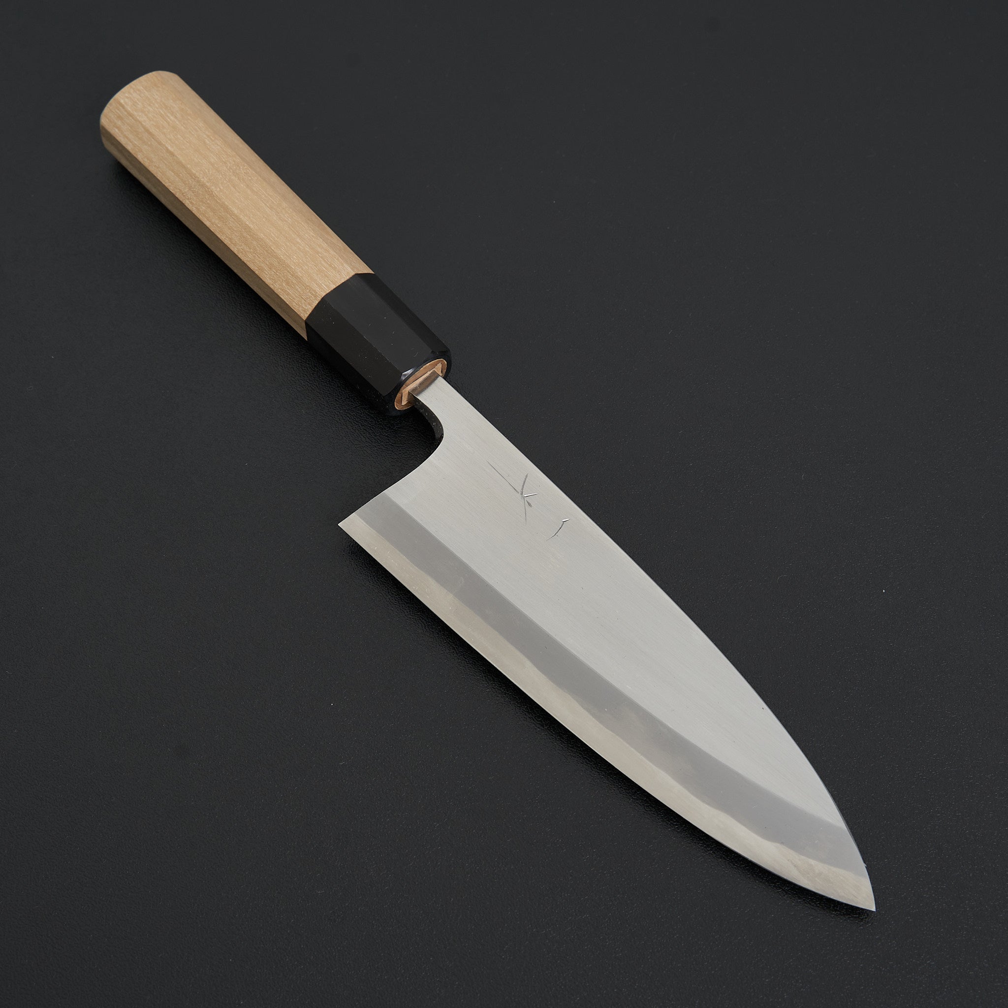 Hitohira Togashi White #1 Tachi Deba 165mm Japanese Chef Knife with Ho Wood Handle & Saya - Perfect for Sushi, Fish Filleting, and Meat Cutting