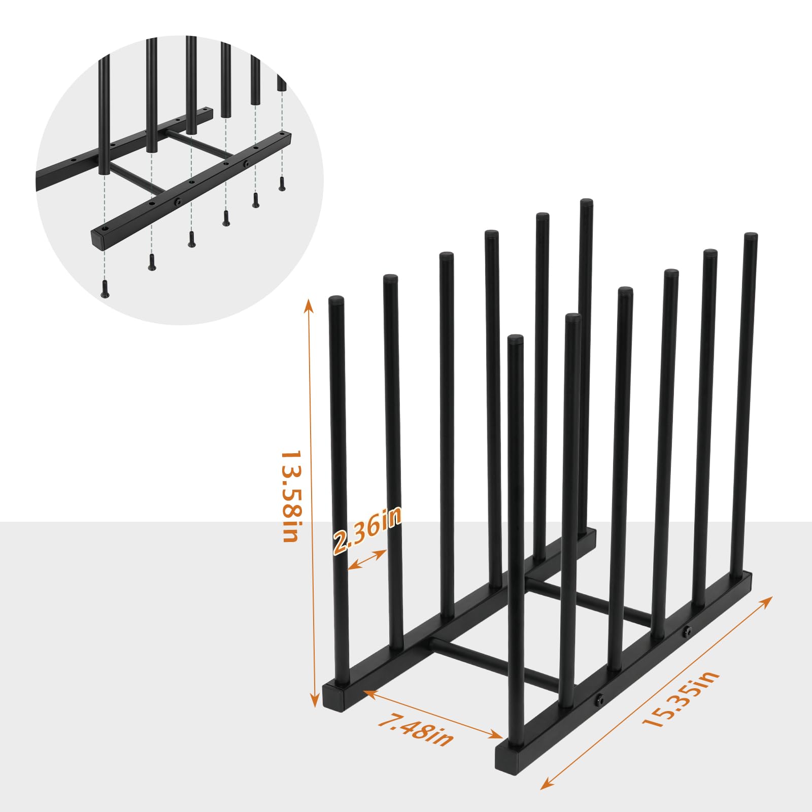 Metal Art Storage Rack for Canvas Frames & Drawing Boards - Heavy Duty Black Painting Organizer | Perfect for Art Studios, Classrooms & Home Decor Organization