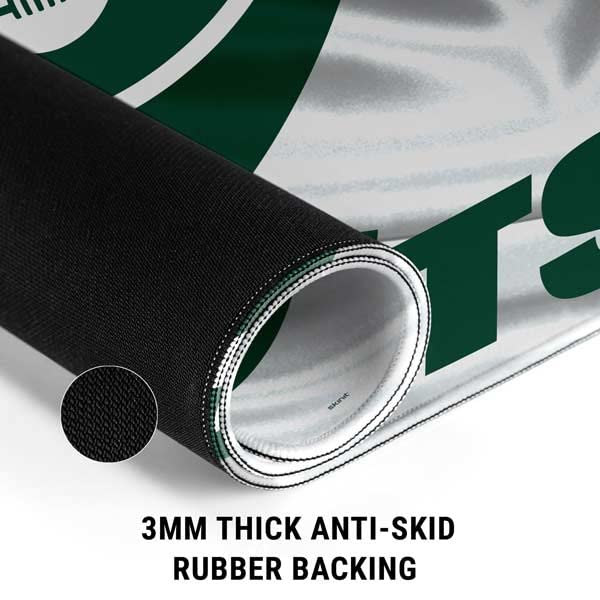 Skinit Medium Gaming Mouse Pad - Officially Licensed NFL New York Jets Design with Stitched Edges, Waterproof, Non-Slip Rubber Base - Perfect Desk Mat for Keyboard & Mouse - Ideal for Gaming, Office Work & Home Computer Setup