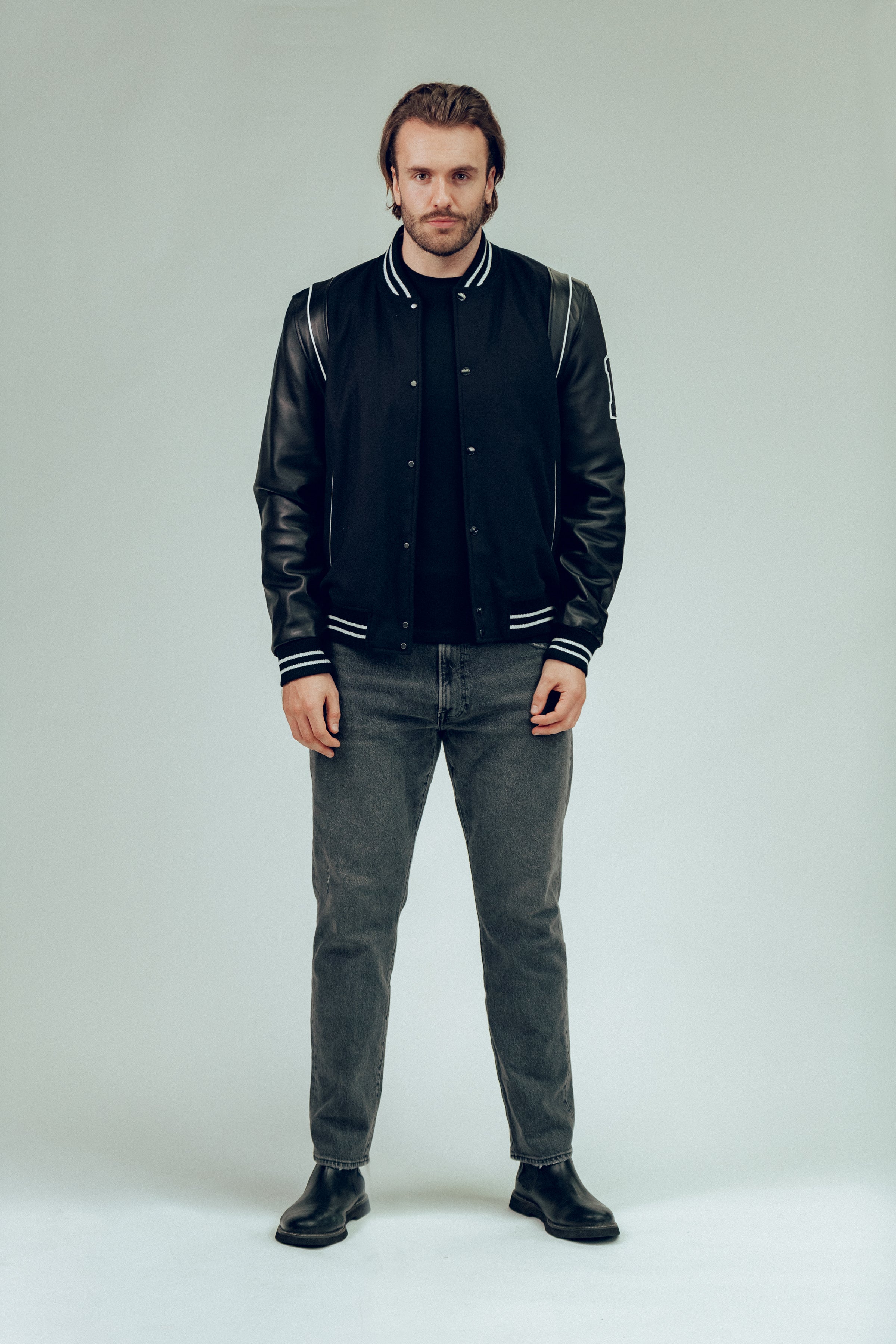 BODA Varsity Tall Men's Baseball Jacket - Stylish Letterman Jacket for Casual Wear, Sports & Outdoor Activities