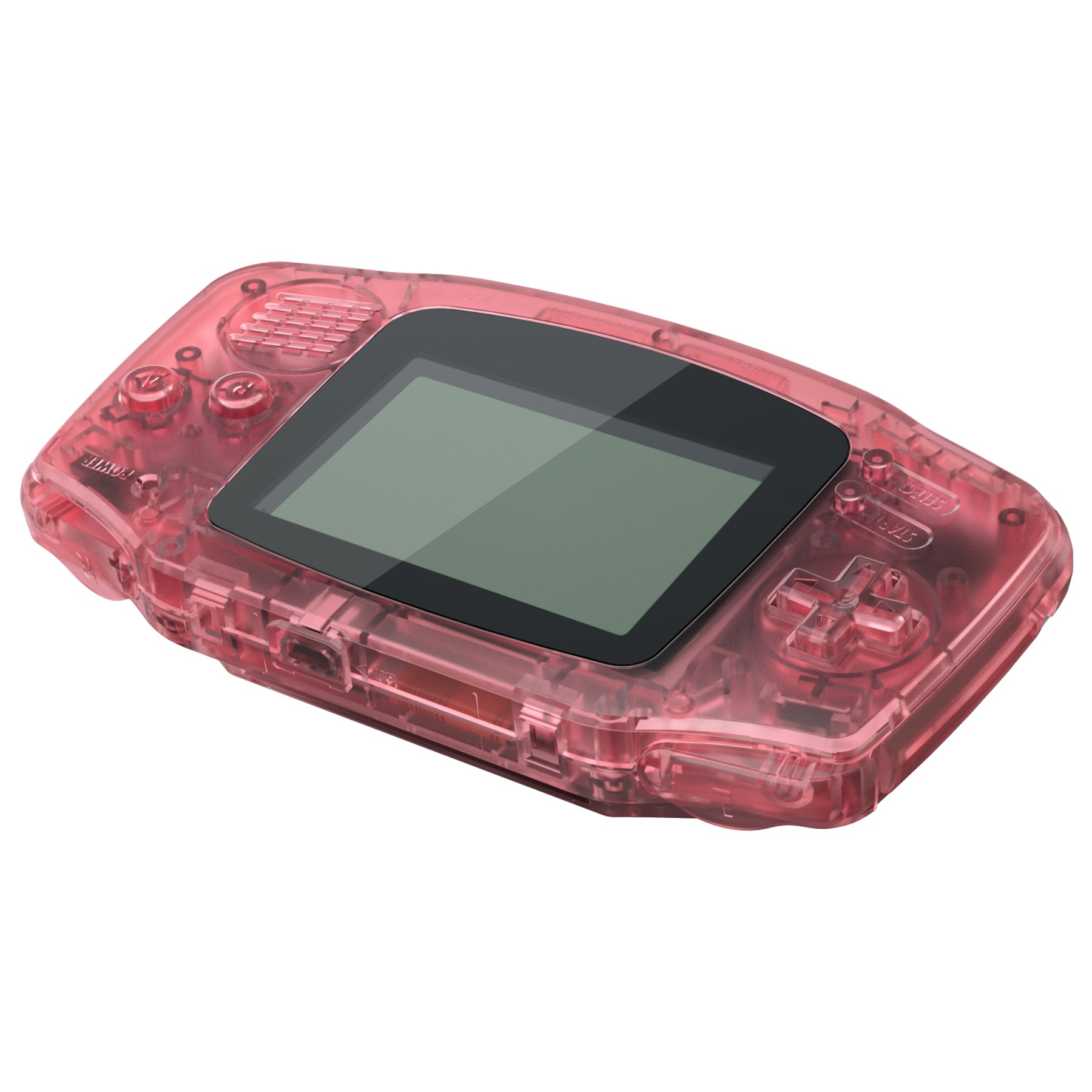 eXtremeRate Cherry Pink Replacement Shell & Black Screen Lens for Gameboy Advance - Full Housing Cover Compatible with IPS & Standard LCD (Console & IPS Screen Not Included) - Perfect for DIY Console Modding & Retro Gaming Enthusiasts