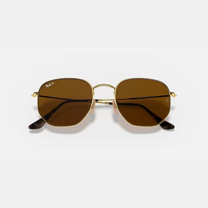 Ray Ban Hexagonal Arista Sunglasses - Classic Polarized Aviator Style for Men & Women - Perfect for Driving, Outdoor Sports & Fashion Accessories