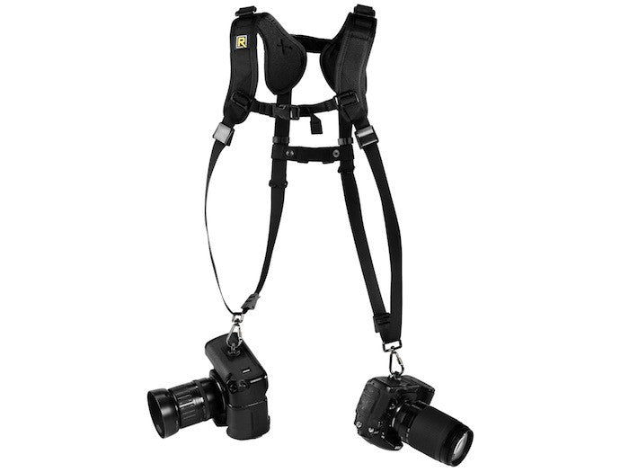 Black Rapid Slim Double Camera Strap (DR 2) - Comfortable Dual Camera Harness for Professional Photographers - Perfect for Weddings, Events & Travel Photography